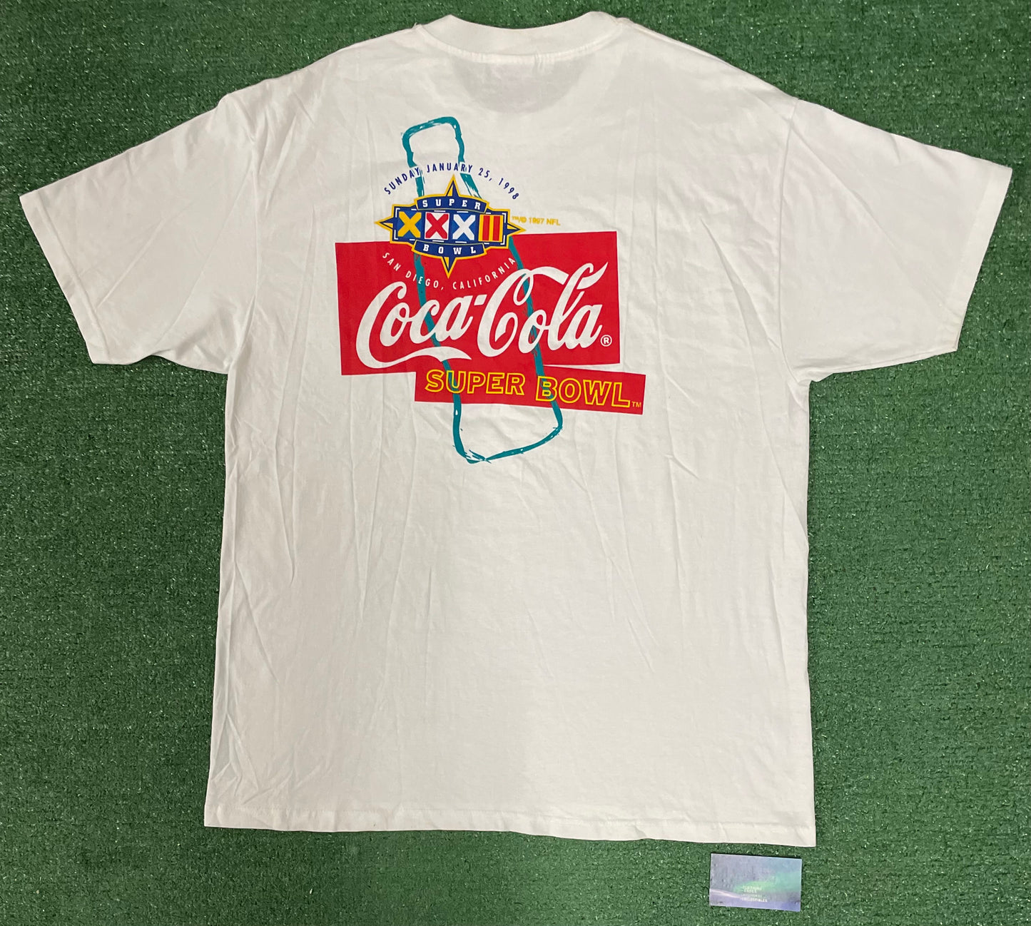 Vintage 1990s NFL Super Bowl 32 Coca Cola Tee