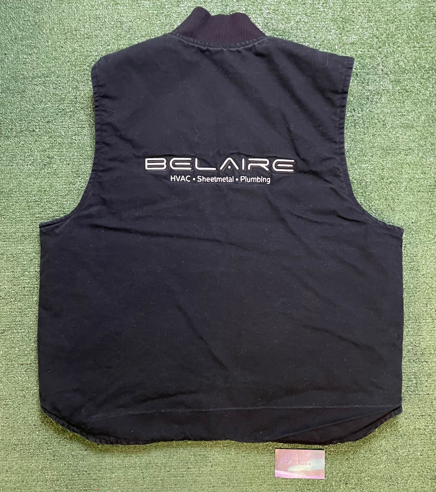 Vintage 2000s Carhartt black embroidered vest