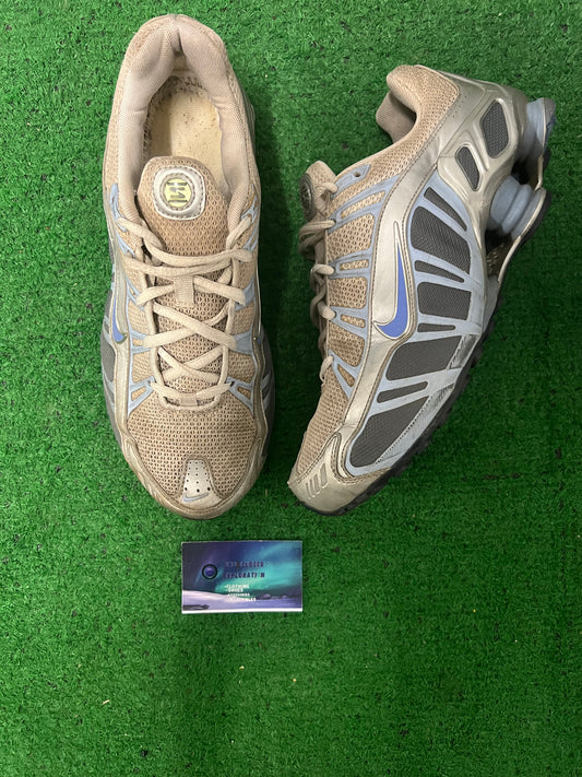 Nike shox silver and blue size 7.5men/9women