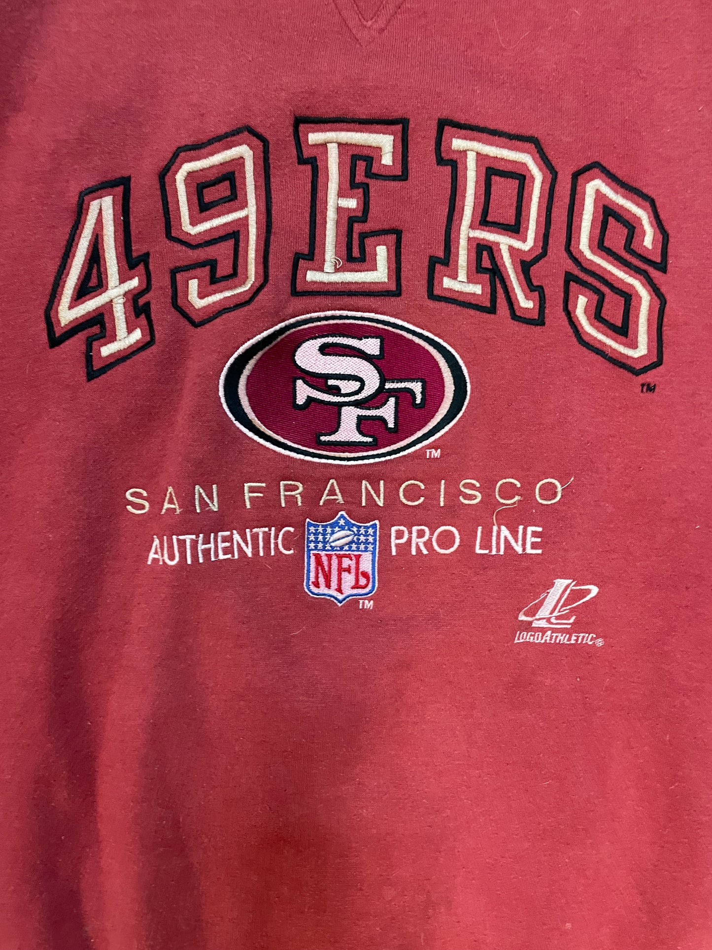 Vintage 1990s San Francisco 49ERS embroidered crewneck