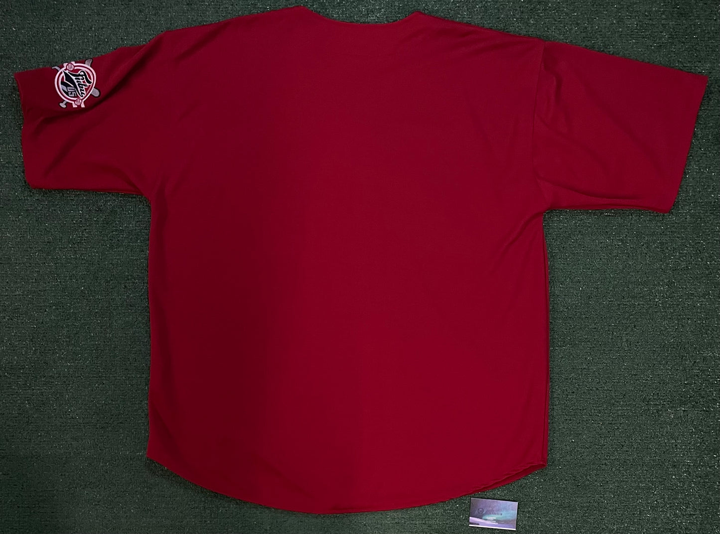 Vintage FUBU embroidered spellout red jersey