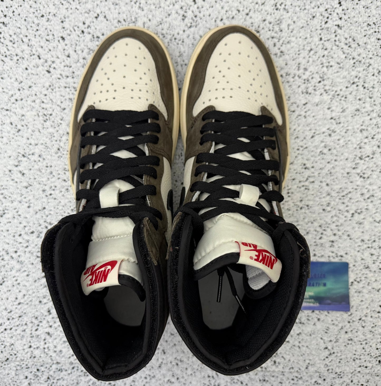 Jordan 1 High Travis Scott Mocha 10 Men/11.5 Women “Preowned”