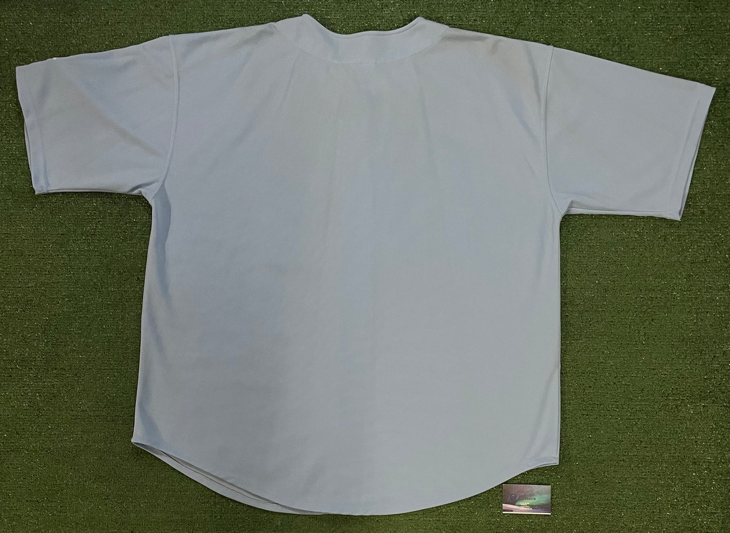 Vintage Fubu spellout embroidered blue and yellow jersey