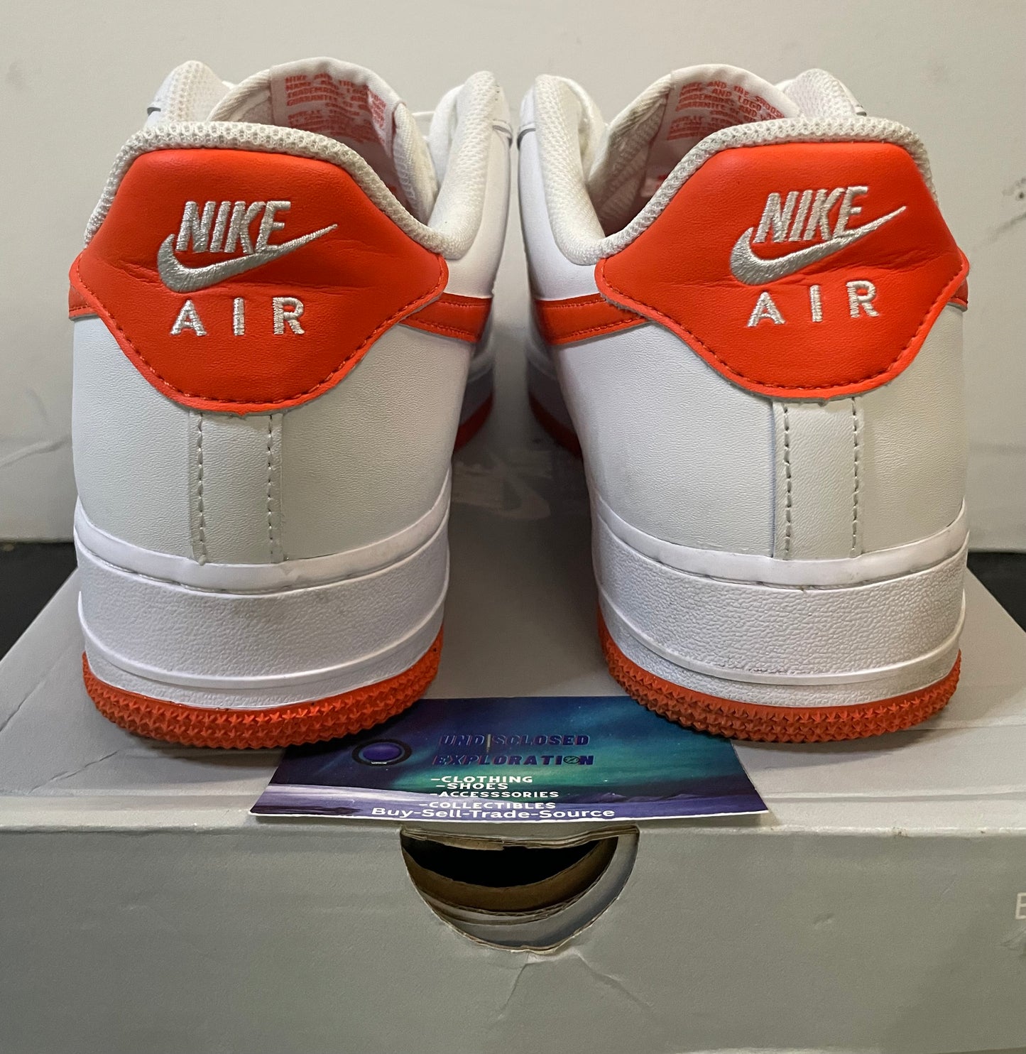 Nike Air Force 1 low safety orange size 11men/12.5women