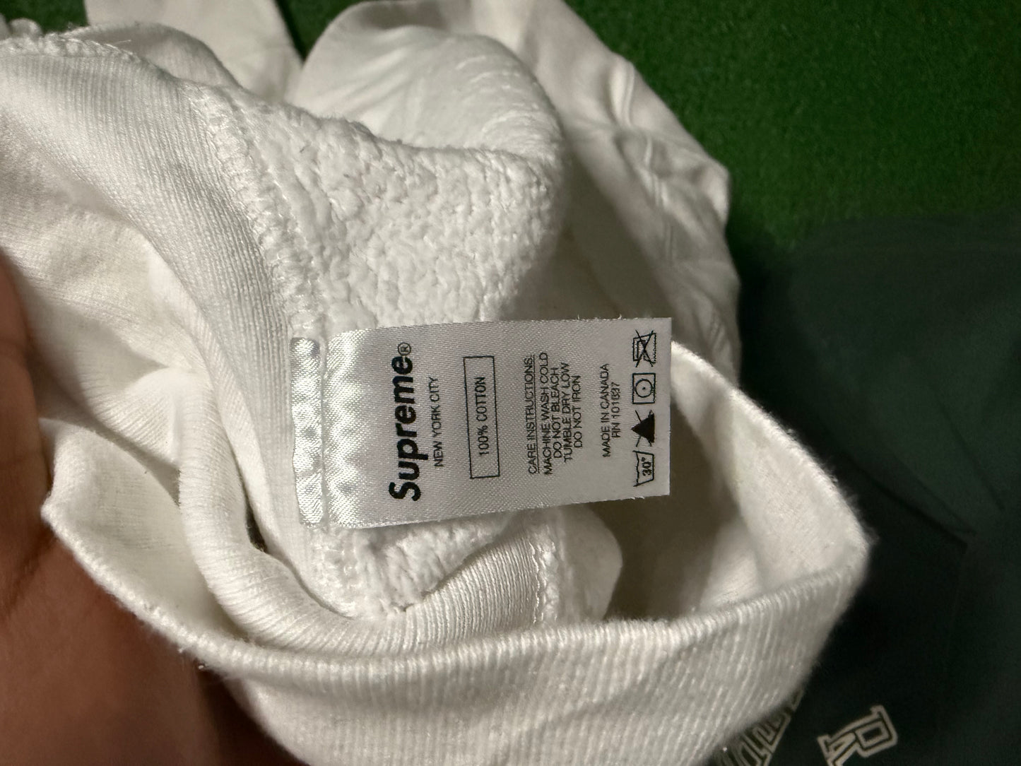 Supreme Small Box Hoodie White