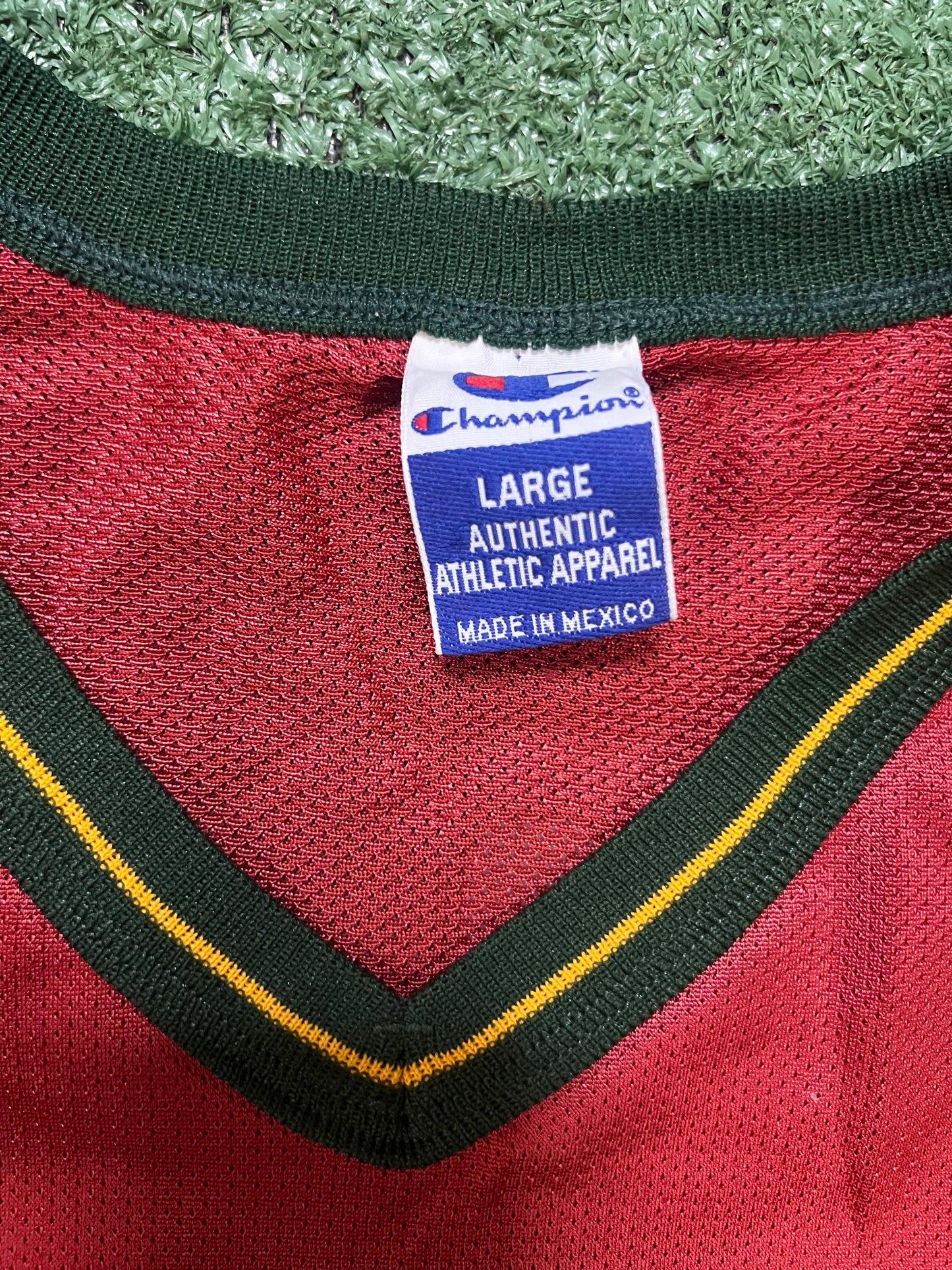 Vintage 1990s Seattle Sonics Horace grant #1 red champion jersey
