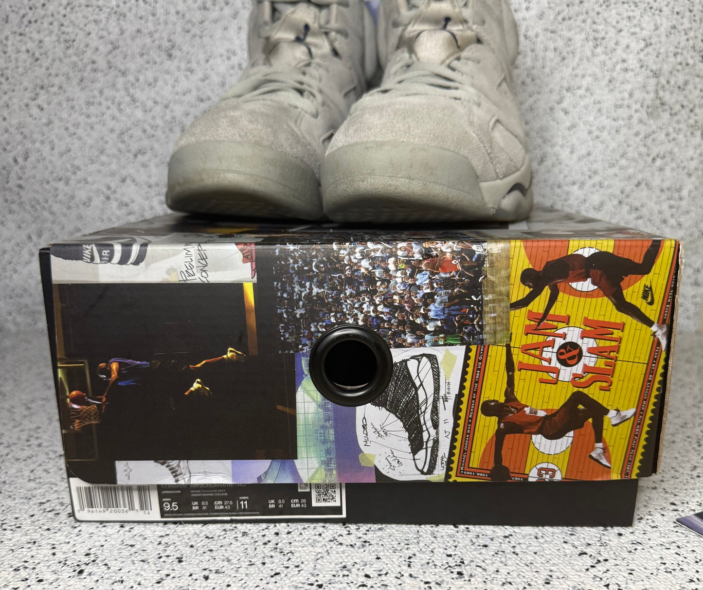 Jordan 6 Georgetown 9.5 Men/11 Women “Preowned”