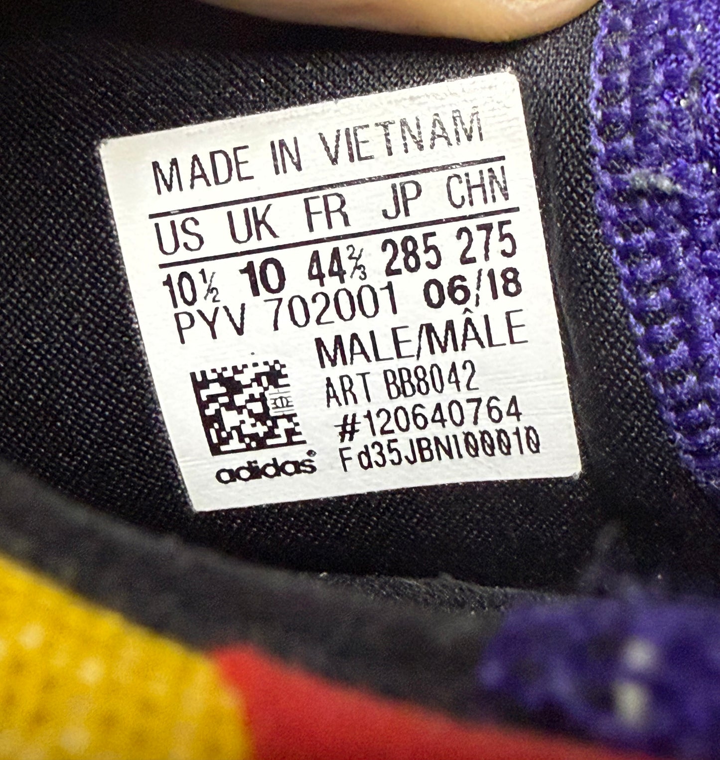 Adidas Solar Hu Glide Multi Color 10.5 Men/12 Women “Preowned”