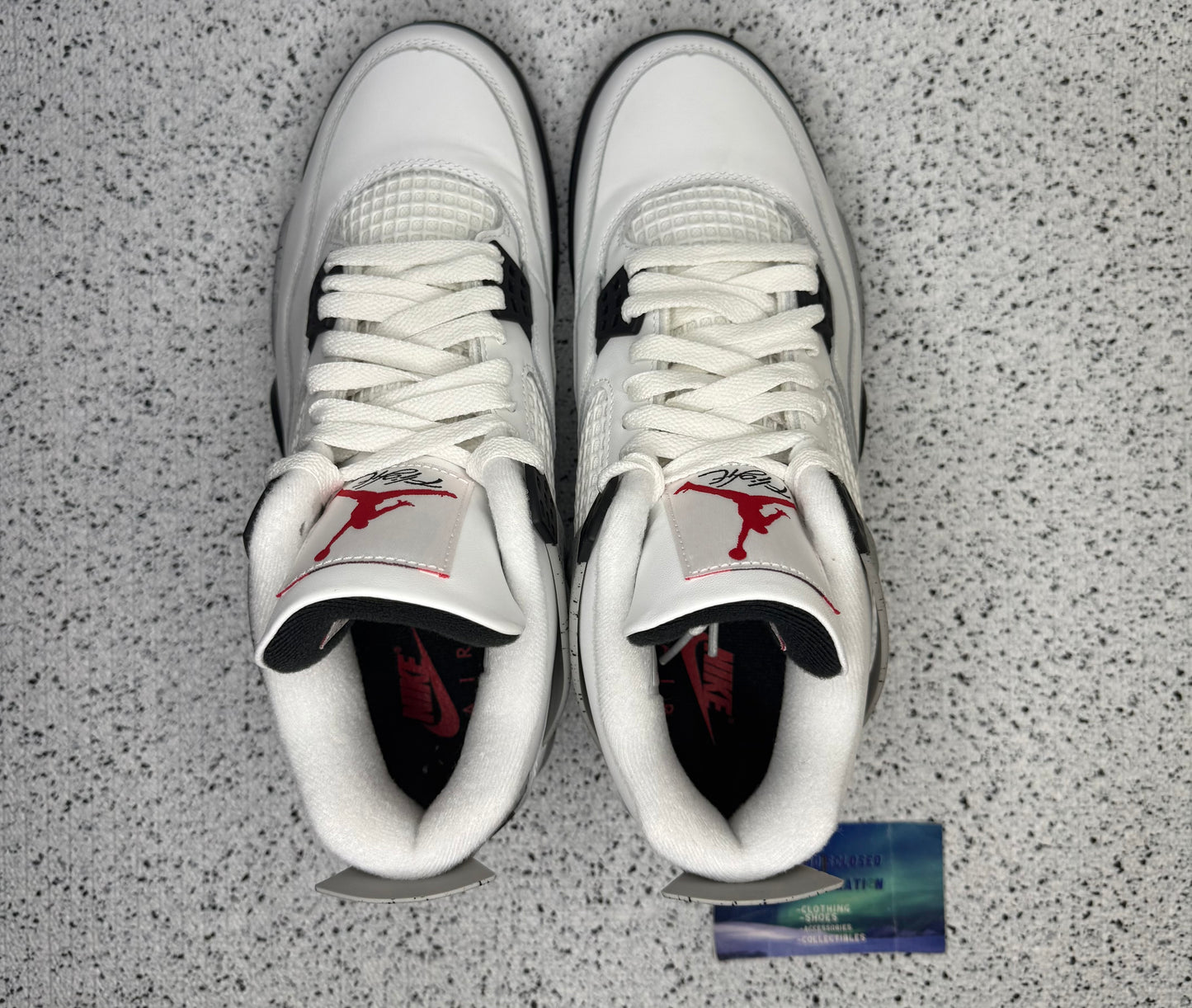 Jordan 4 White Cement 9 Men/10.5 Women “Preowned”