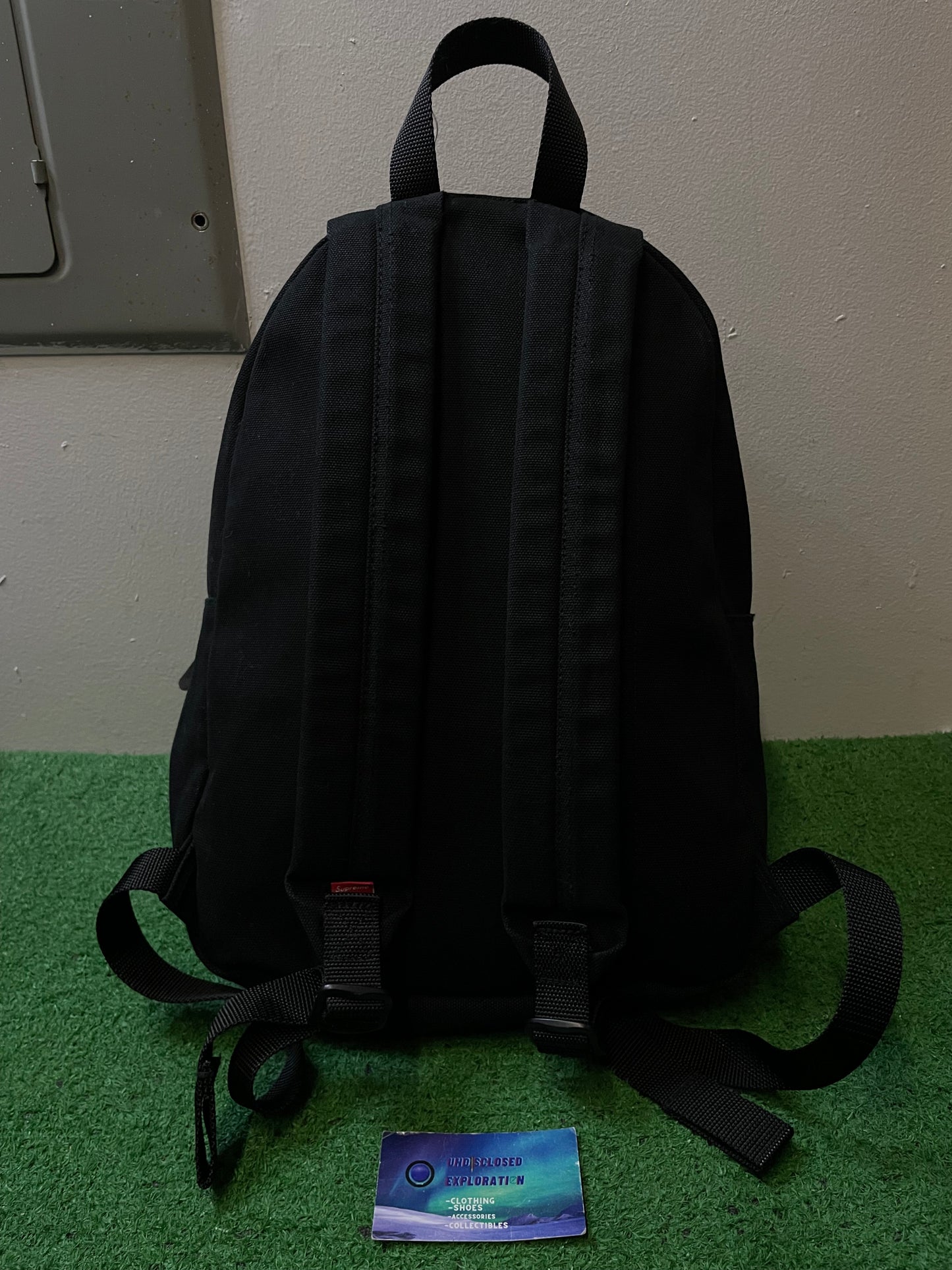 Supreme canvas black Backpack