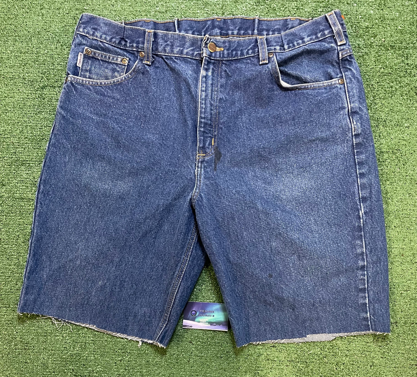 Carhartt dark denim wash Jean shorts