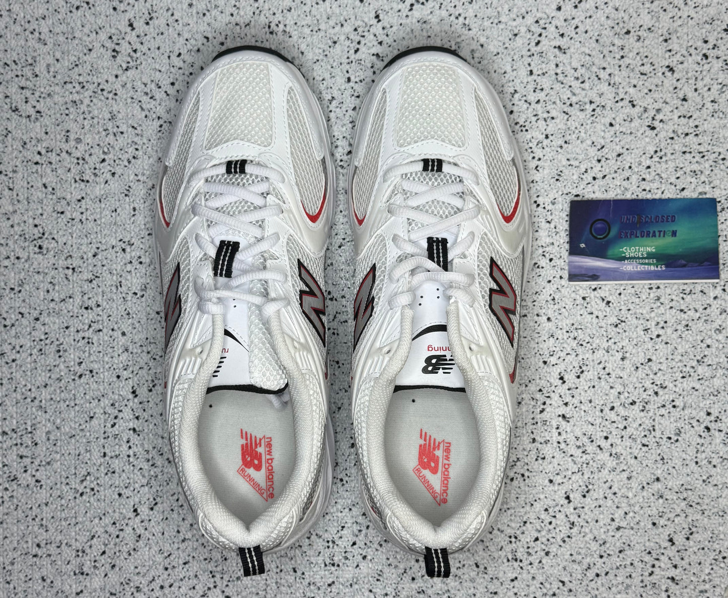New Balance 530 White Blast Red