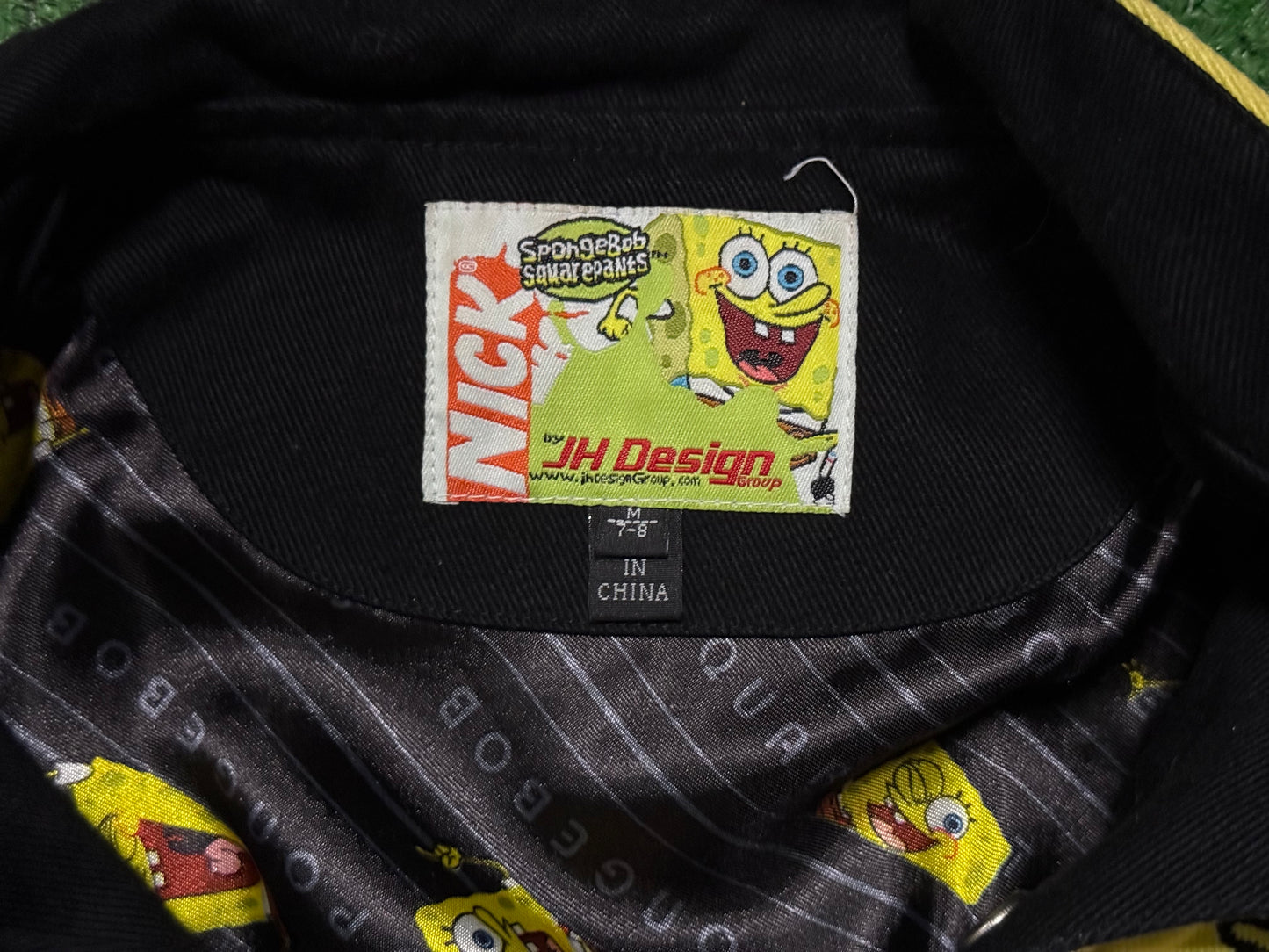 Vintage Youth SpongeBob NASCAR JH Design Jacket