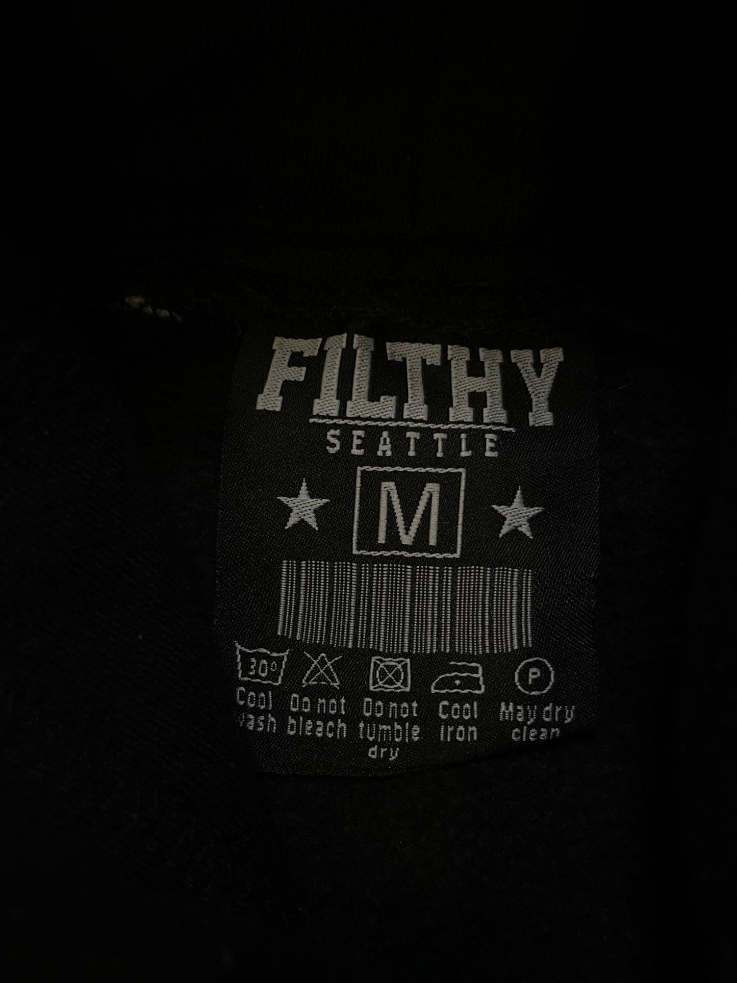 Filthy Seattle black hoodie