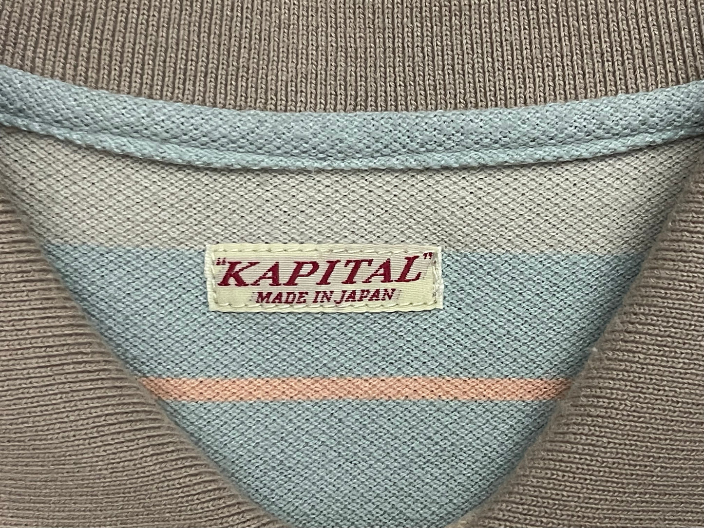 Kapital Striped Short Sleeve Polo