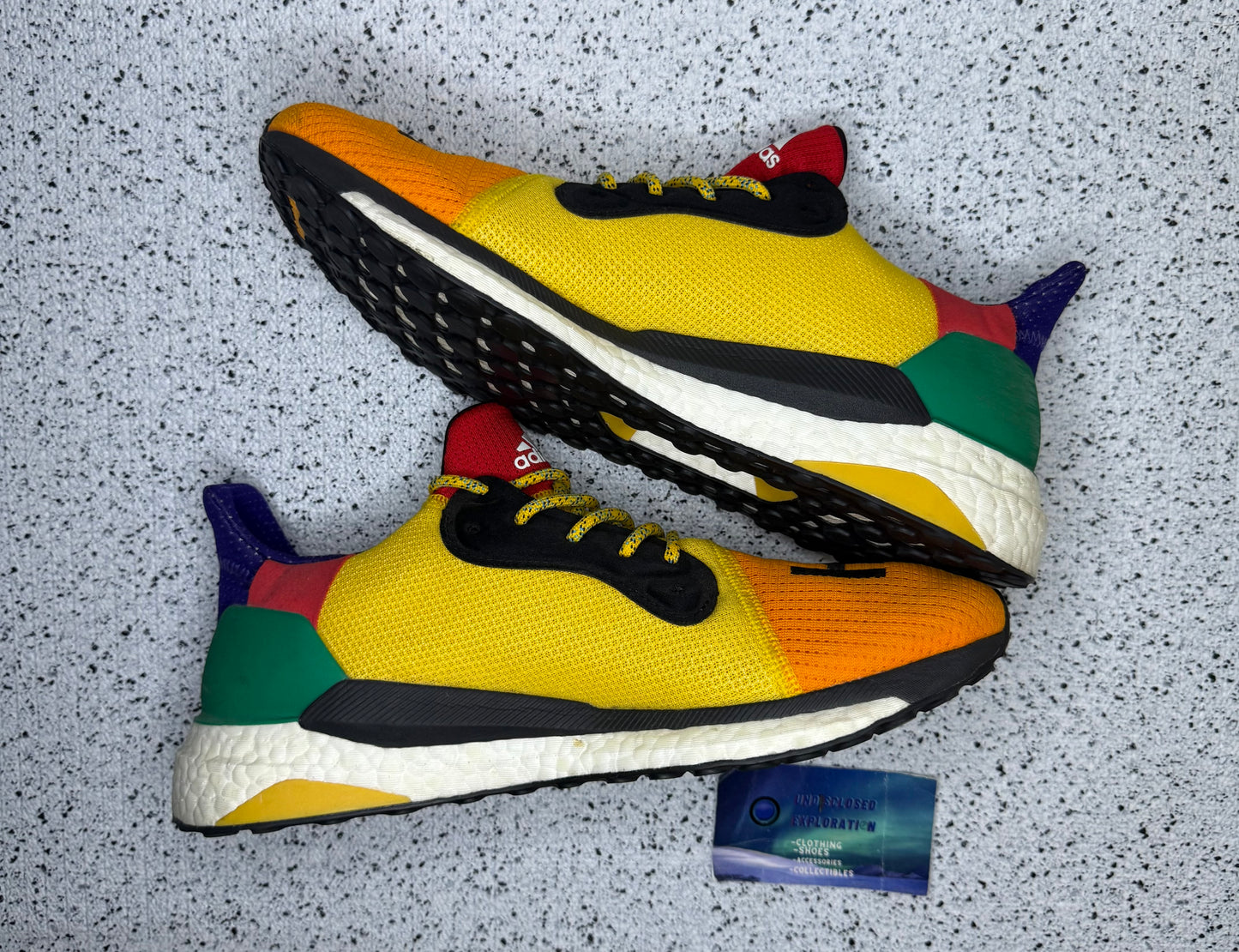 Adidas Solar Hu Glide Multi Color 10.5 Men/12 Women “Preowned”