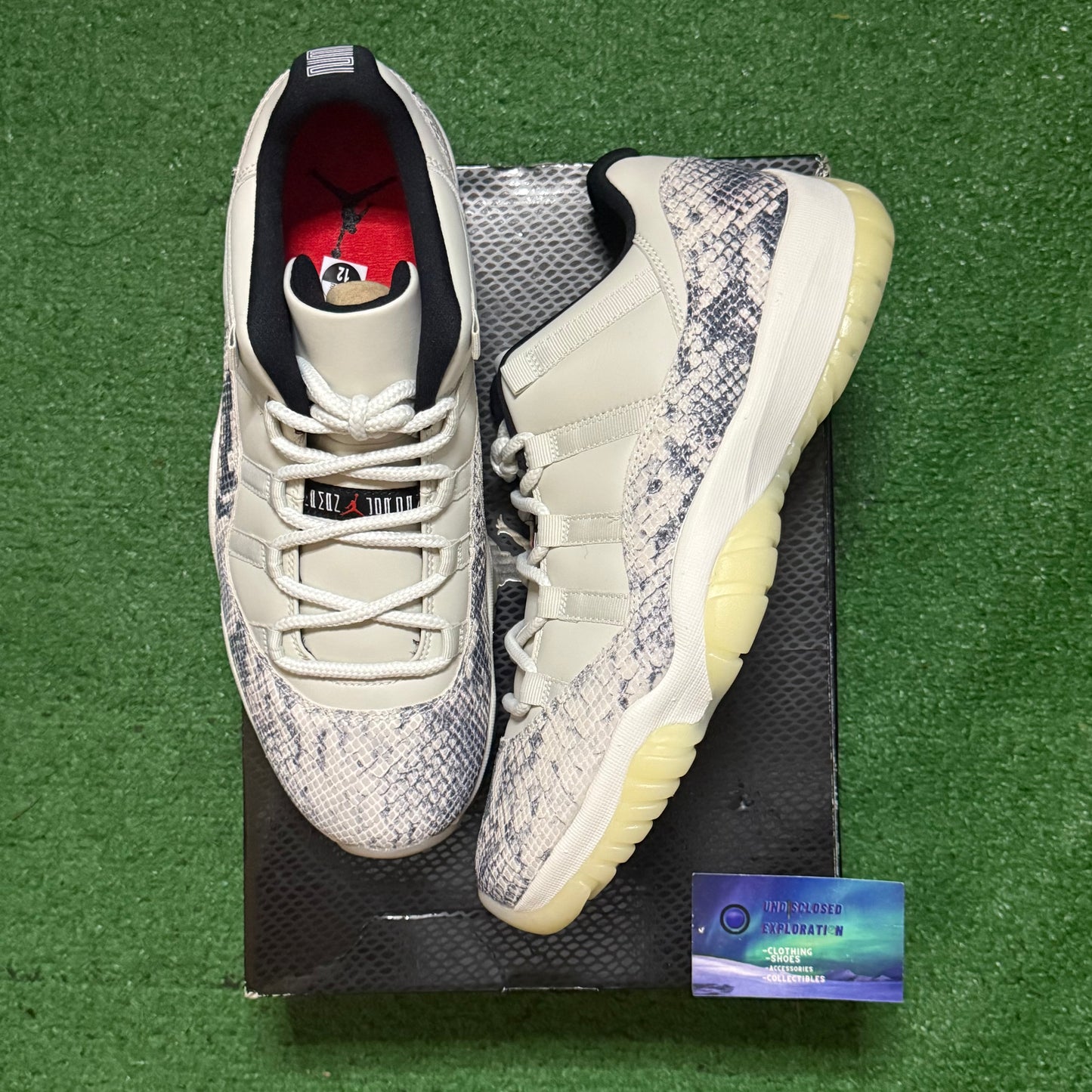 Jordan 11 Low Snake Skin Light Bone