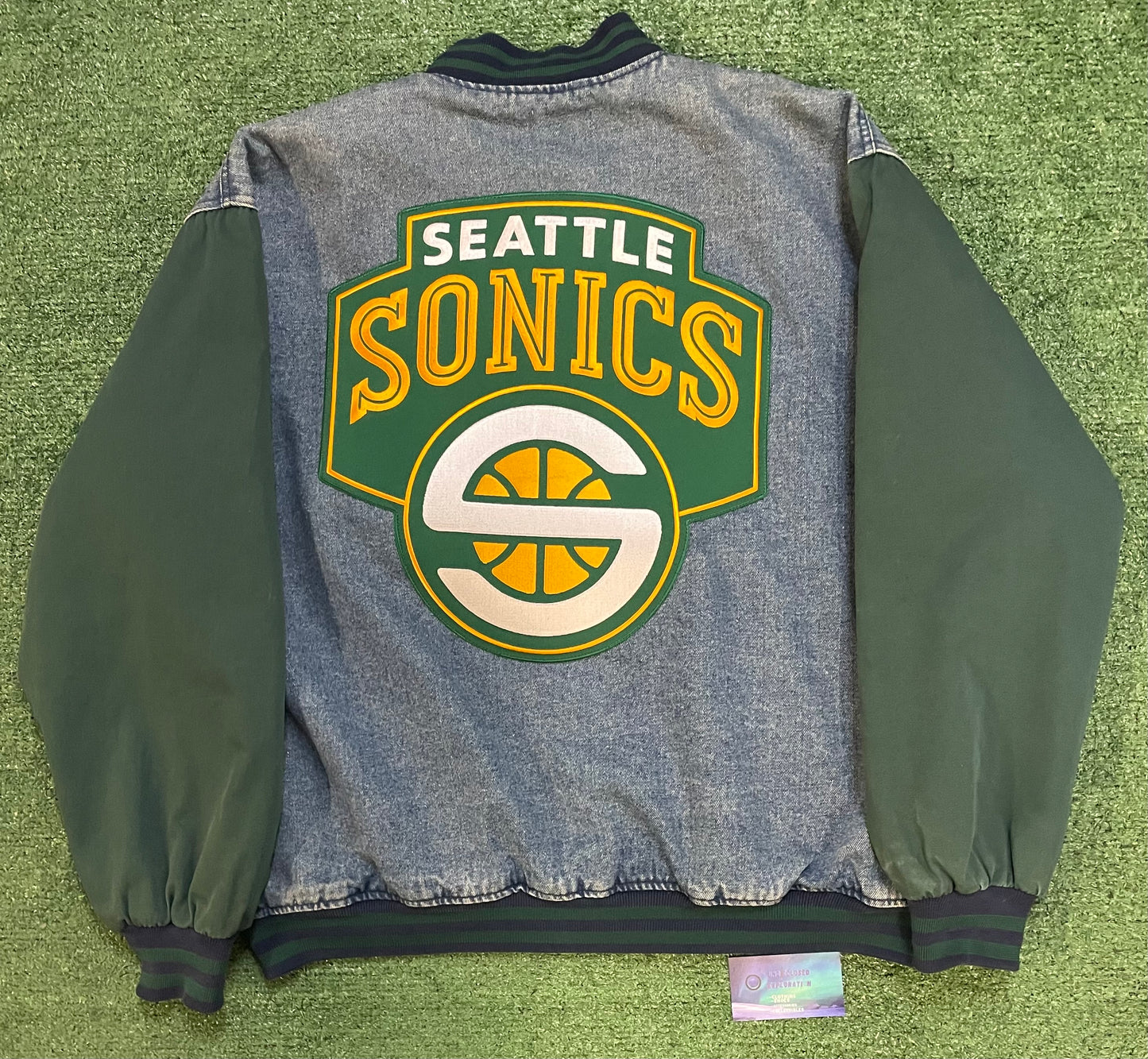 Vintage 2000s Seattle Sonics Denim jacket
