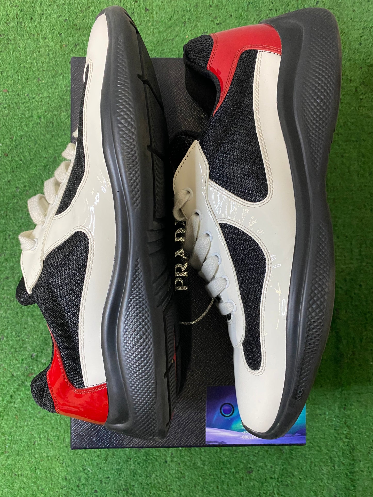 Prada America Cup White red 11men/12.5women