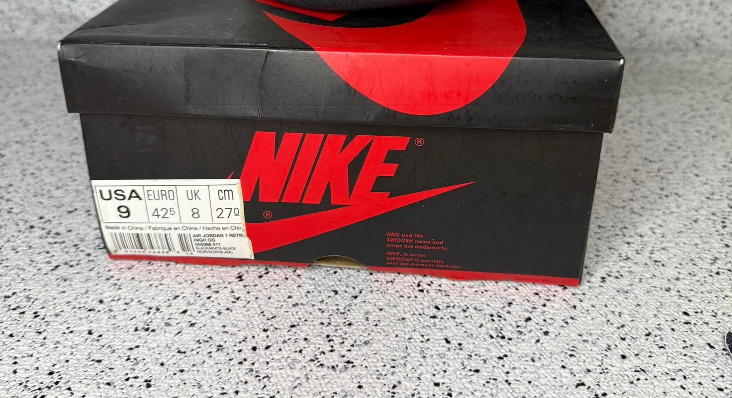 Jordan 1 Ying Yang 9 Men/10.5 Women “Preowned”