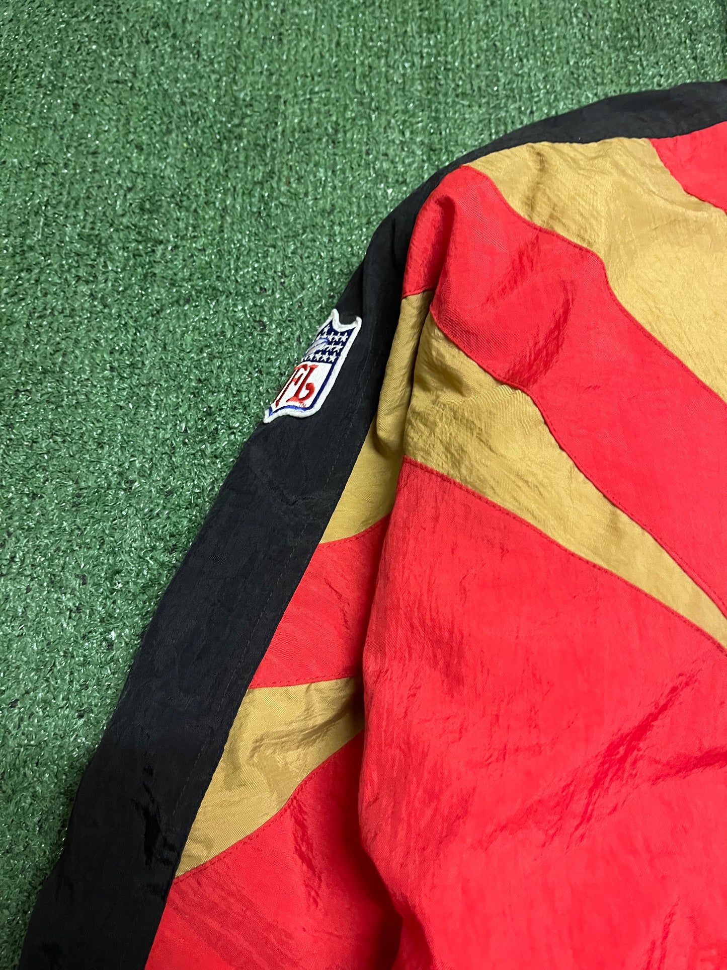 Vintage San Francisco 49ers 1990s Apex One Jacket NFL Football Red Coat Removable Hood