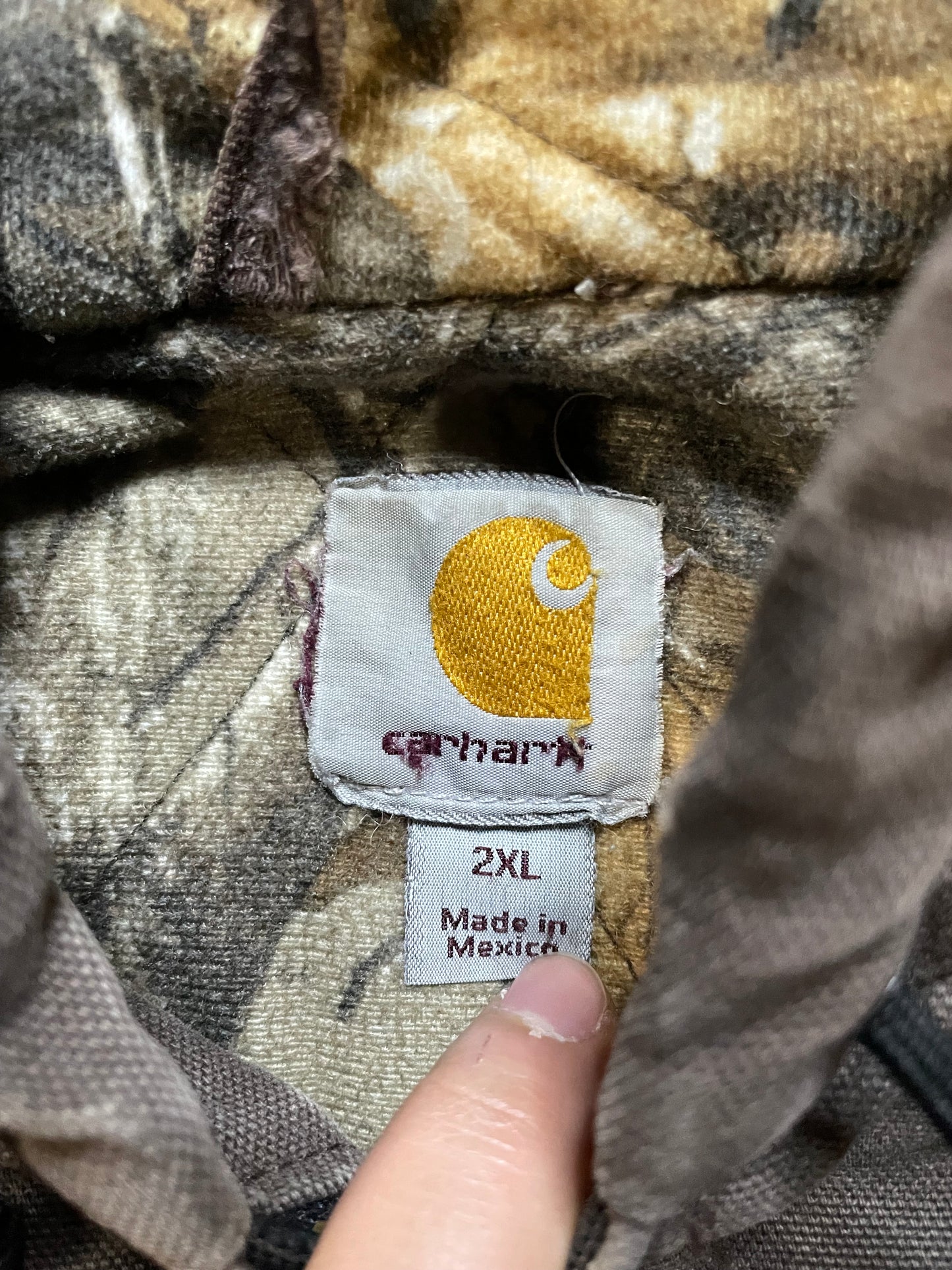Carhartt brown hooded jacket