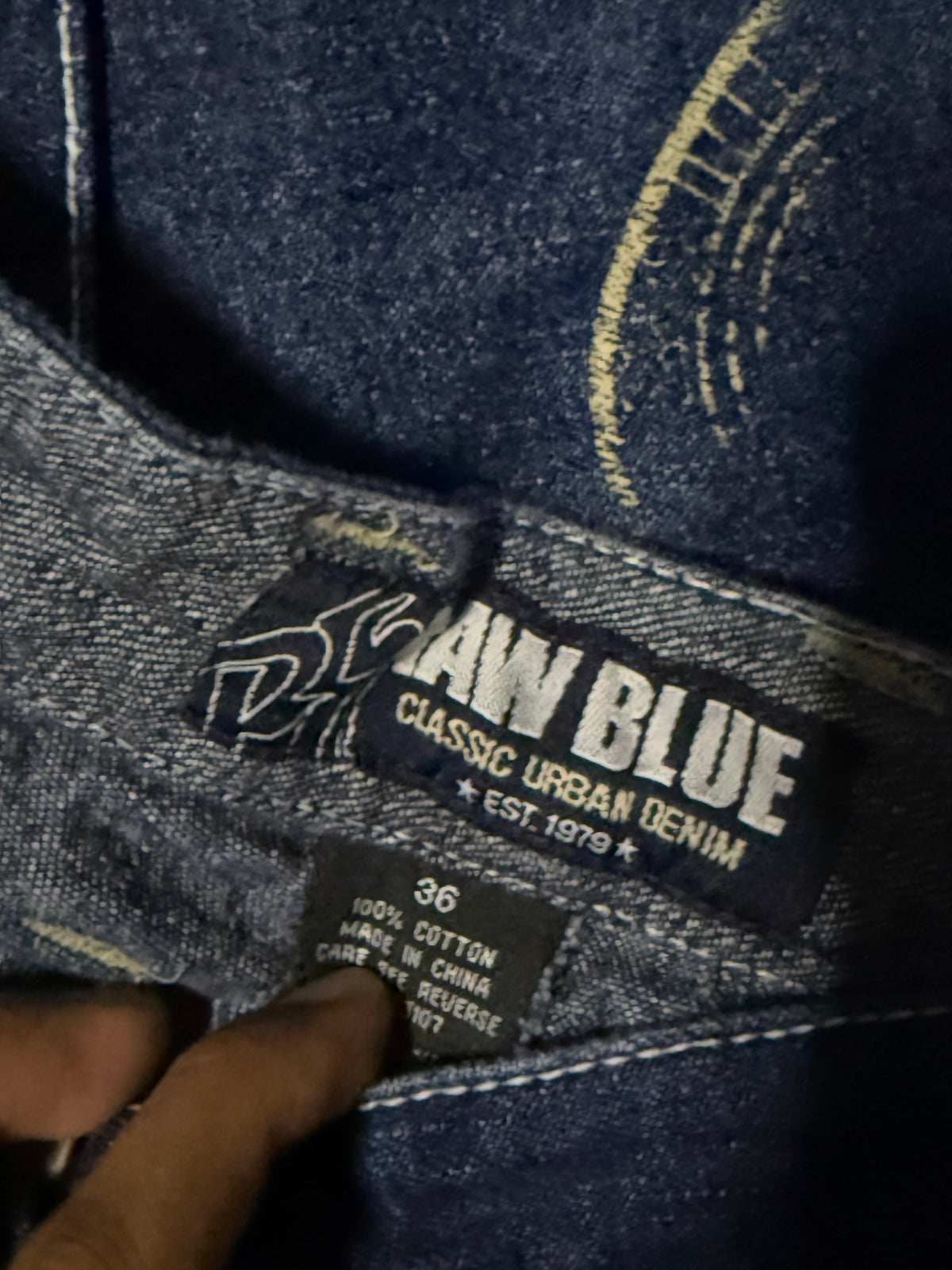 Vintage Raw Blue Jorts Y2K