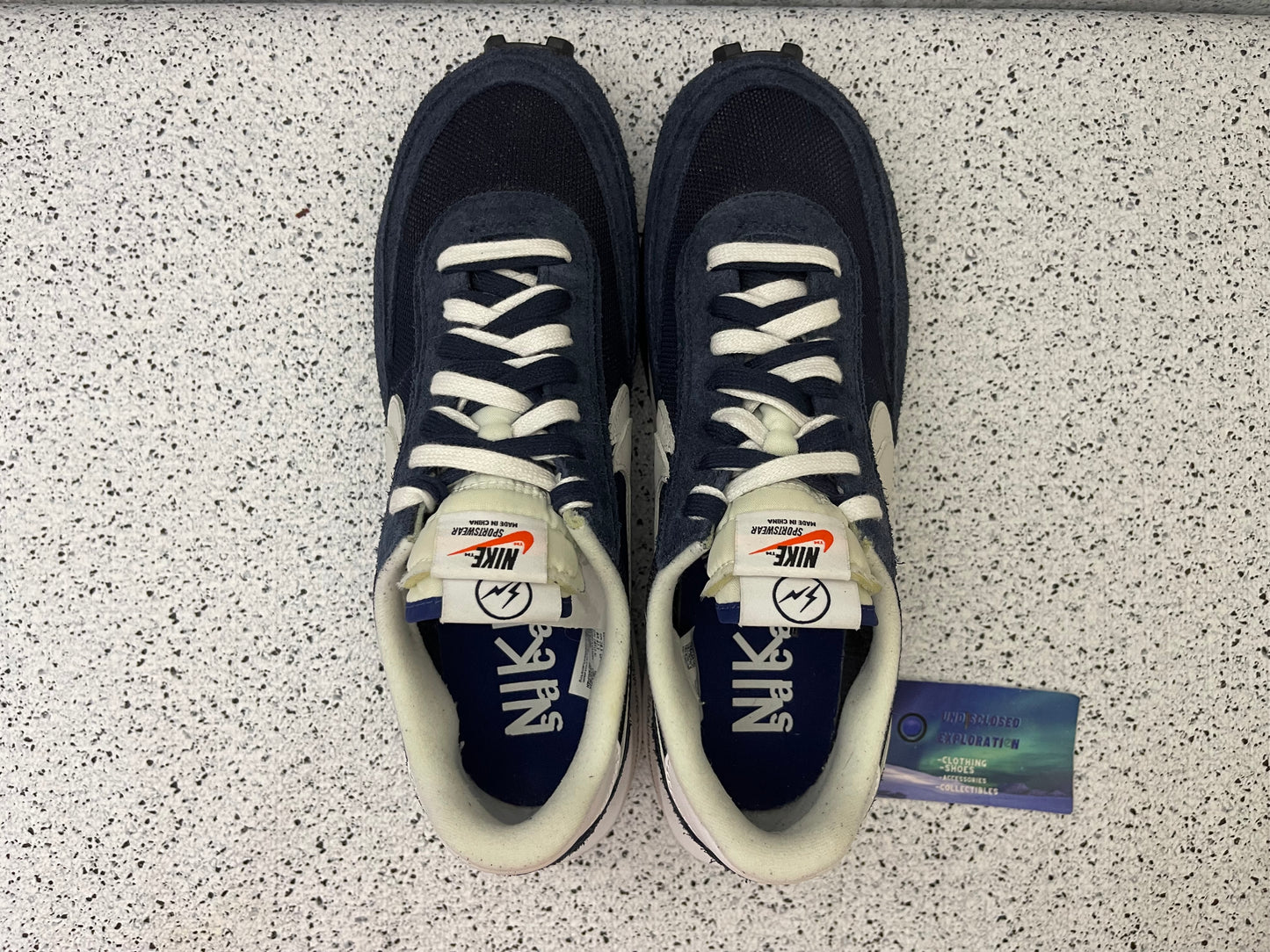 Nike LD Waffle Sacai Fragment Blue Void 10.5 Men/12 Women “Preowned”