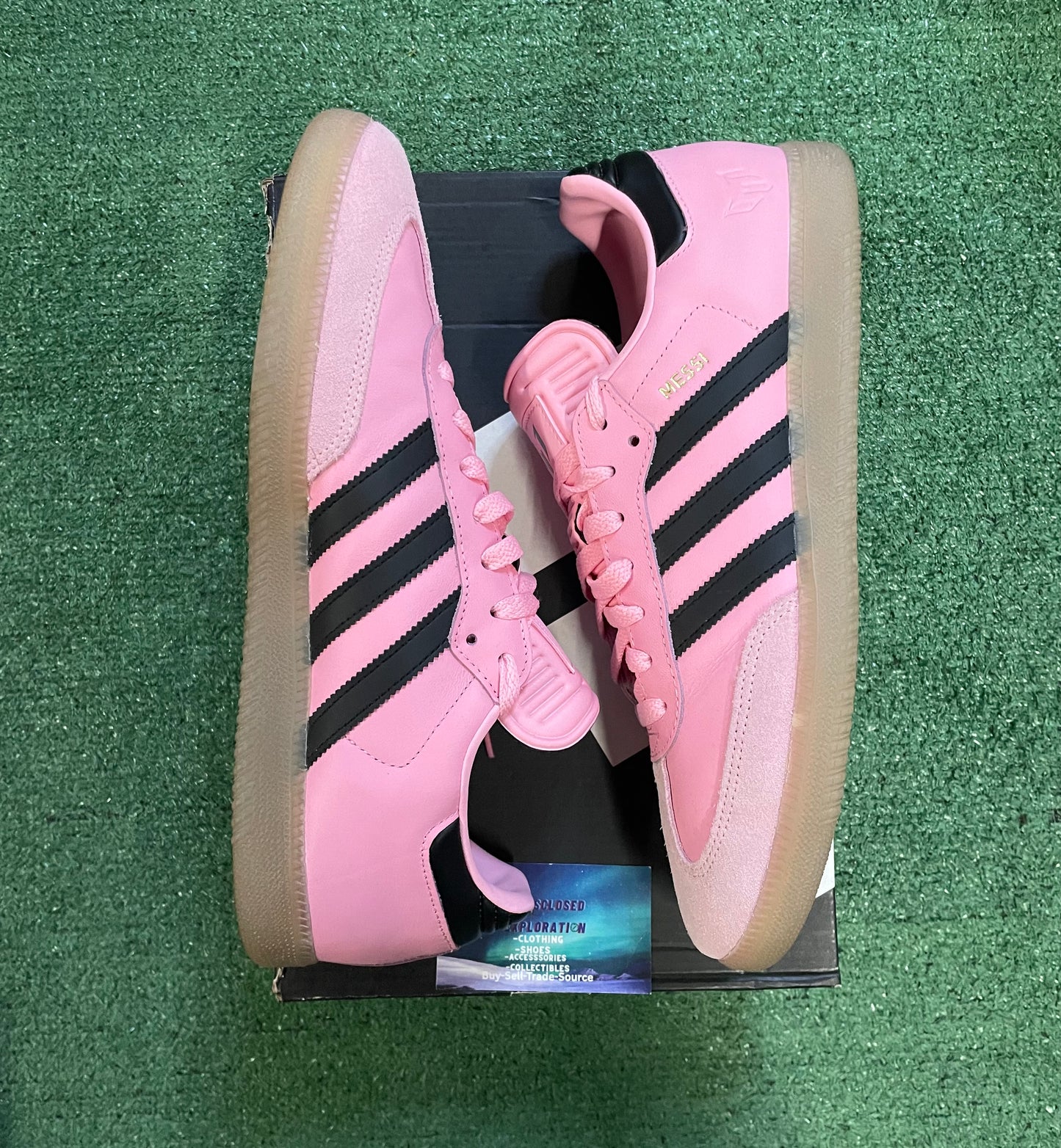Adidas Samba Messi light pink inter Miami size 12men/13.5women