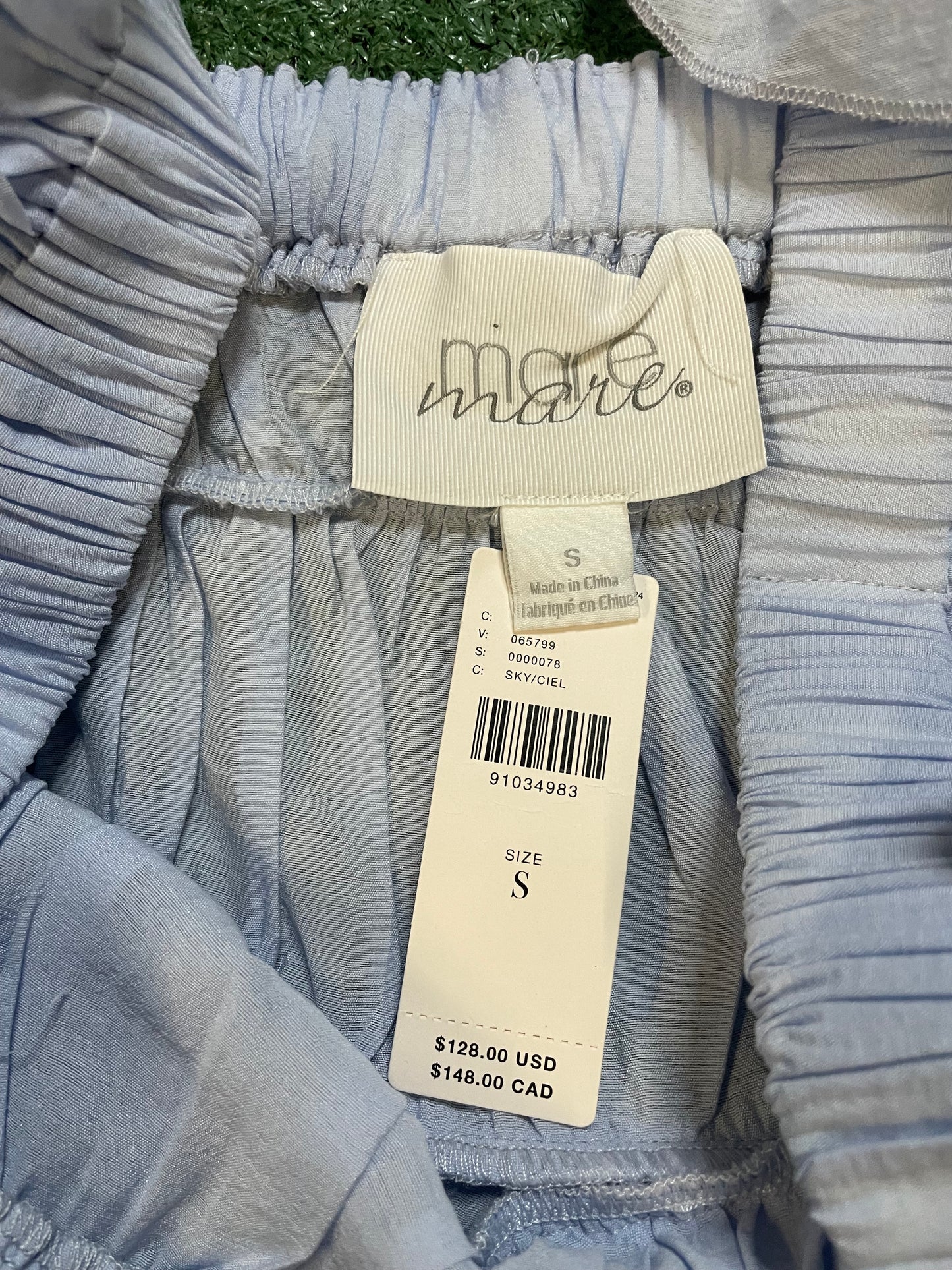 Anthropologie Mare Mare Flutter sleeve gathered top