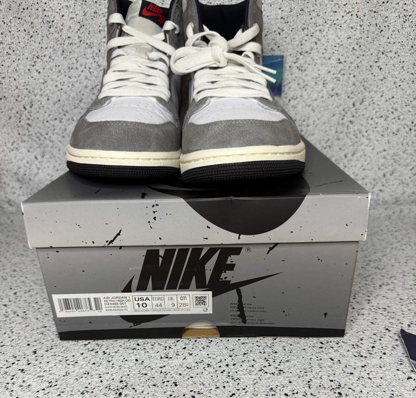 Jordan 1 Washed Black 10 Men/11.5 Women “Preowned”