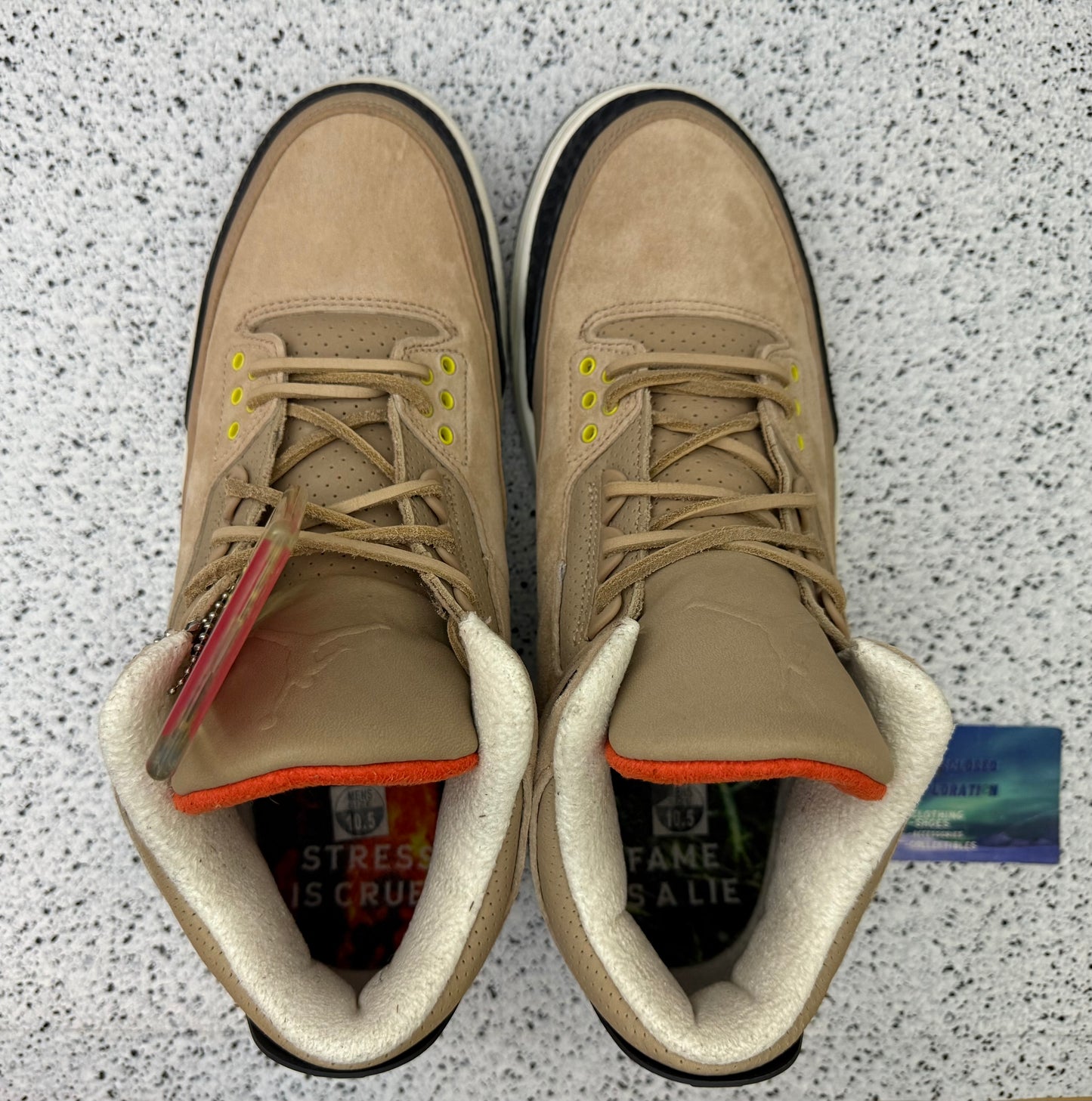 Jordan 3 Bio Beige Justin Timberlake 10.5 Men/12 Women “Preowned”