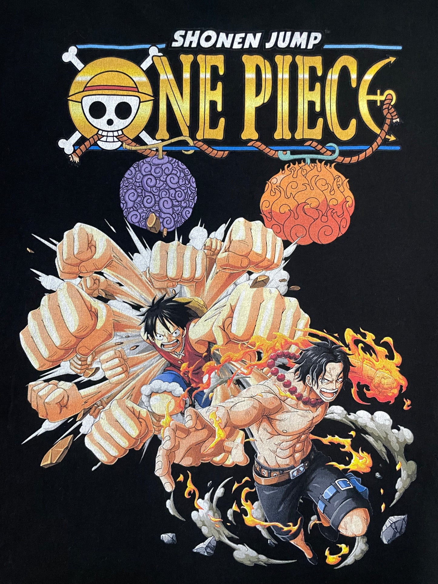 One Piece luffy and Ace anime tee