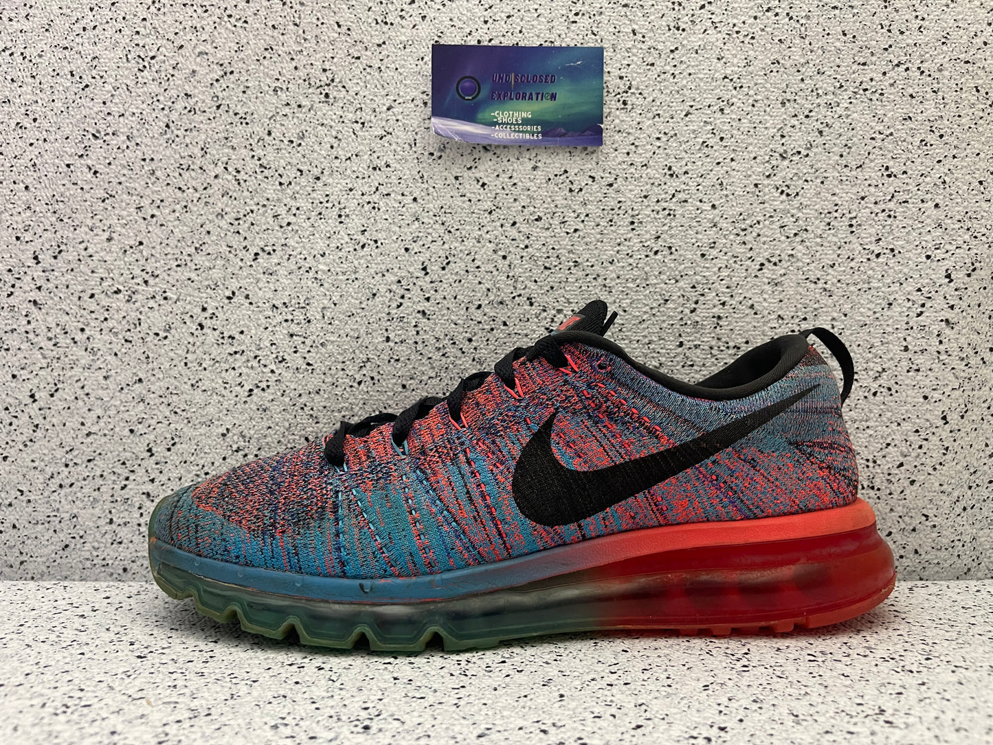 Nike Flynit Air Max Blue Lagoon 11.5 Men/13 Women “Preowned”