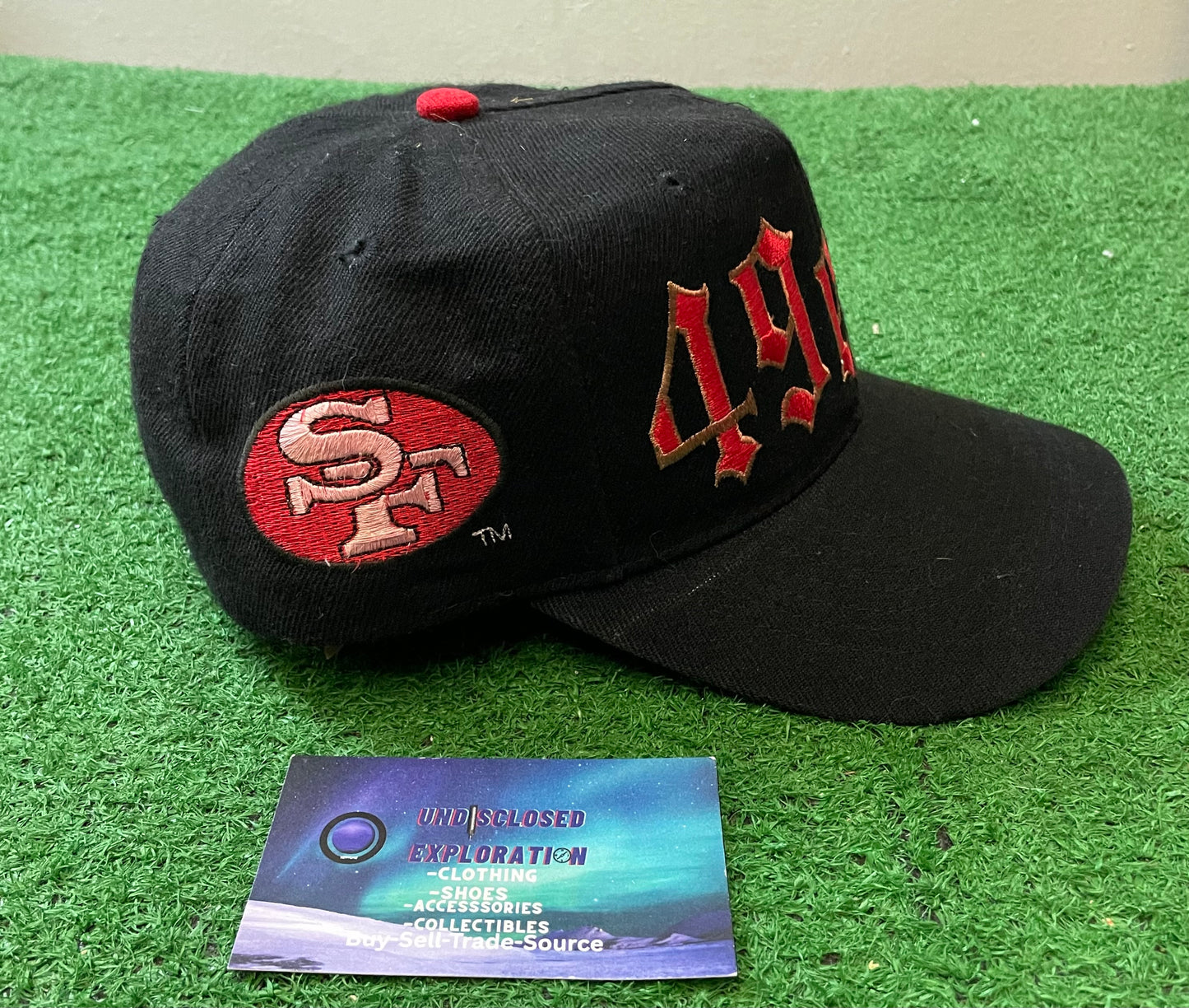 Vintage 1990s San Francisco 49ers old English drew Pearson hat