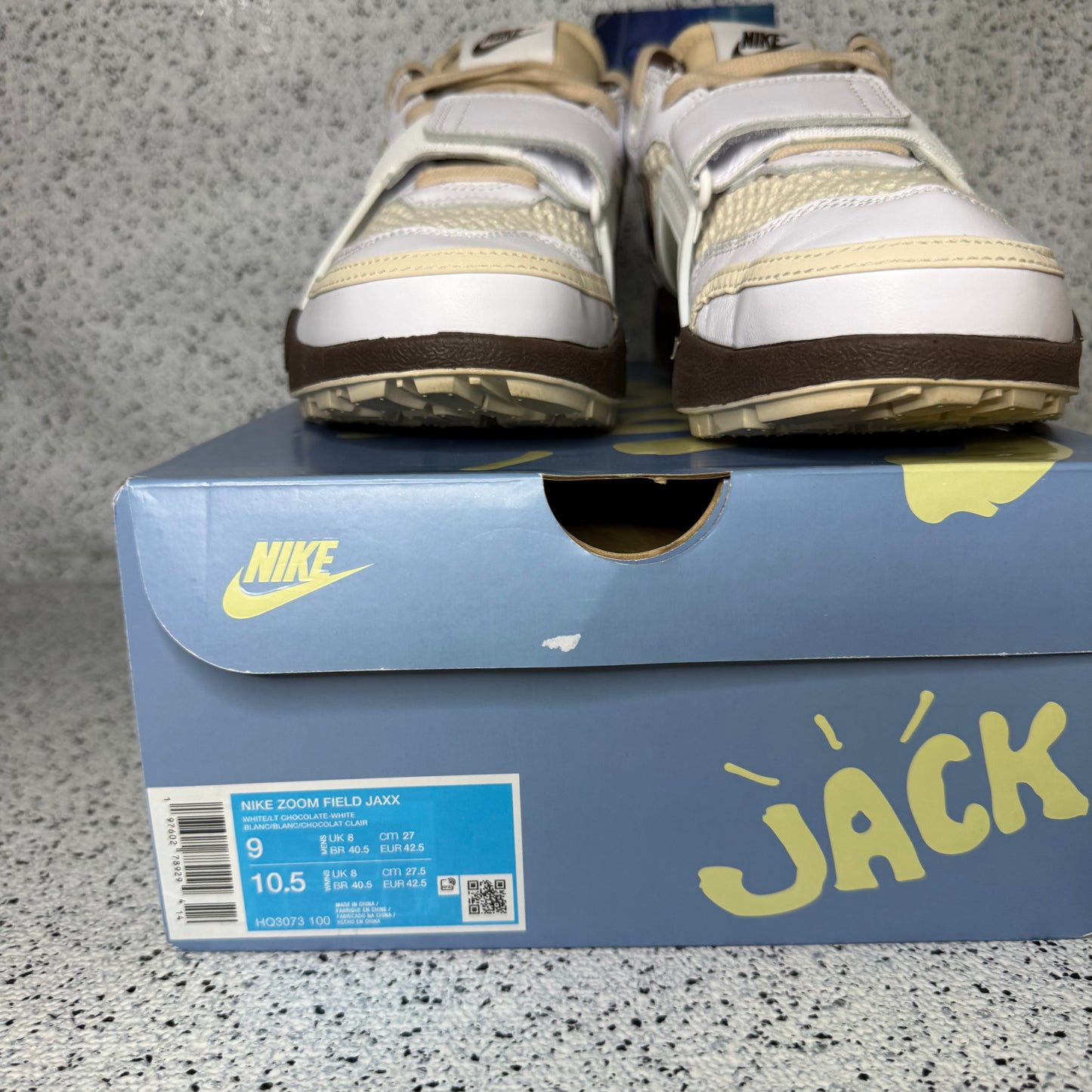 Nike Zoom Field Jaxx Travis Scott Light Chocolate 9 Men “Preowned”