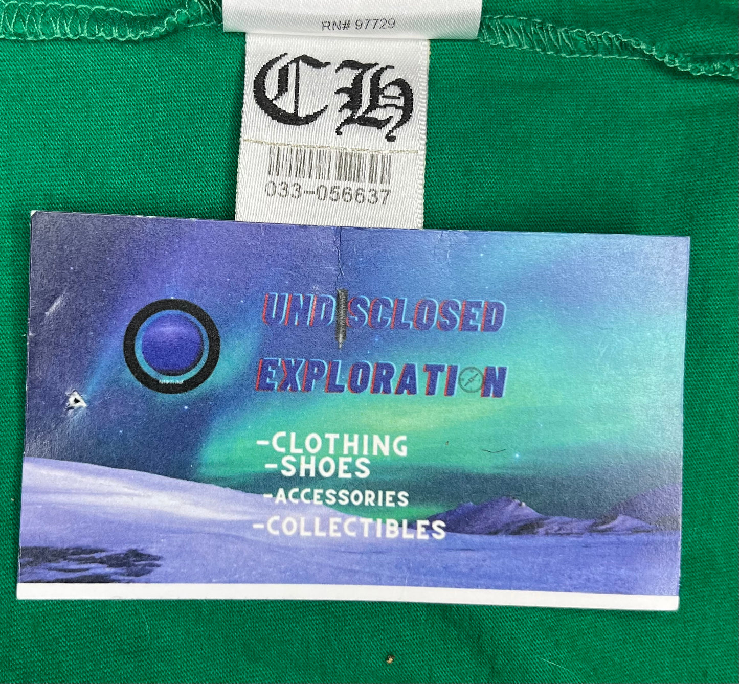 Chrome hearts cemetery cross Kelly green longsleeve