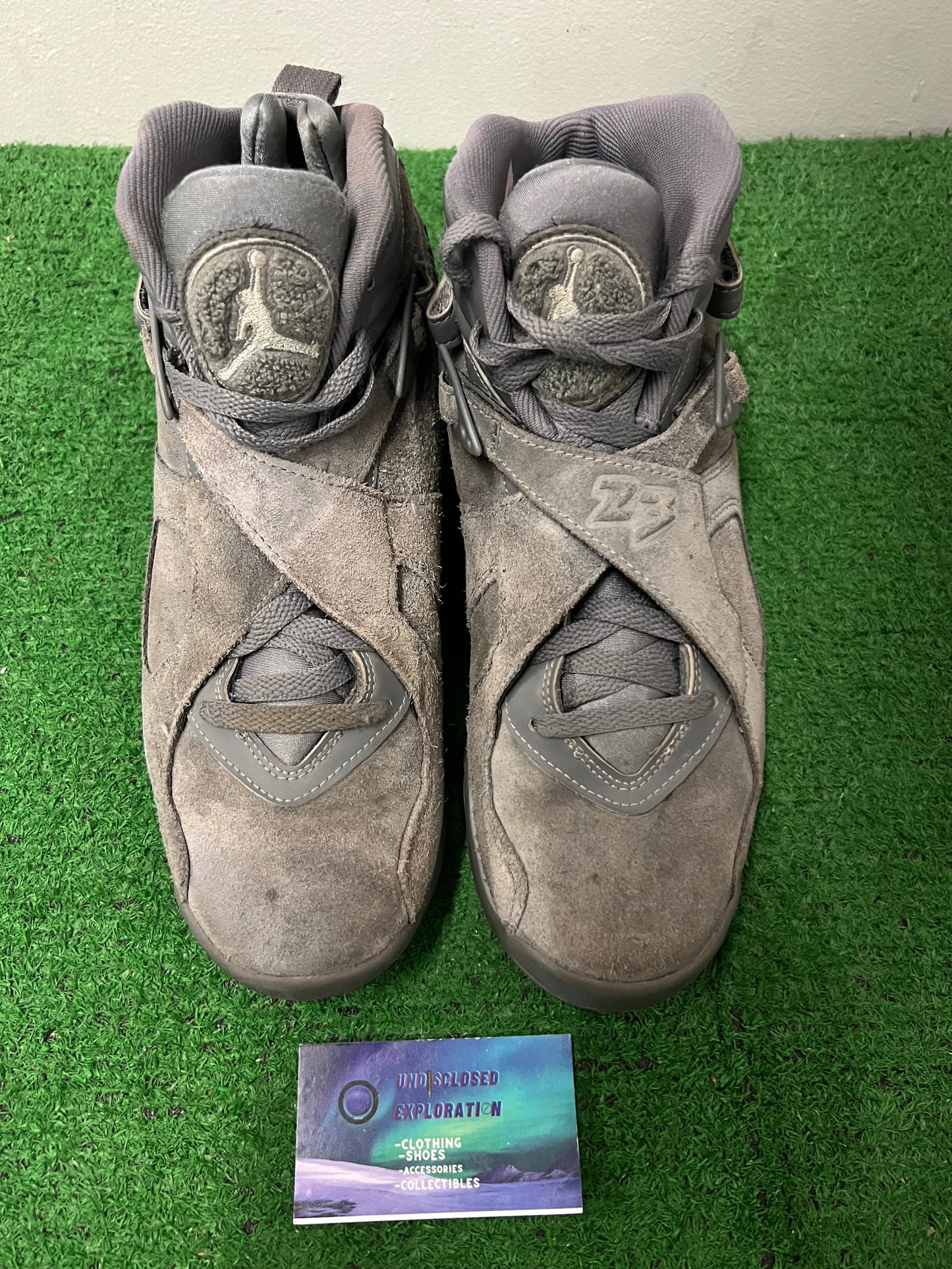 Jordan 8 cool grey size 9men/10.5women
