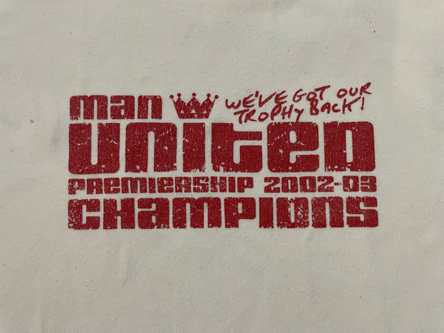 Vintage 2000s Manchester United premiership Championship tee