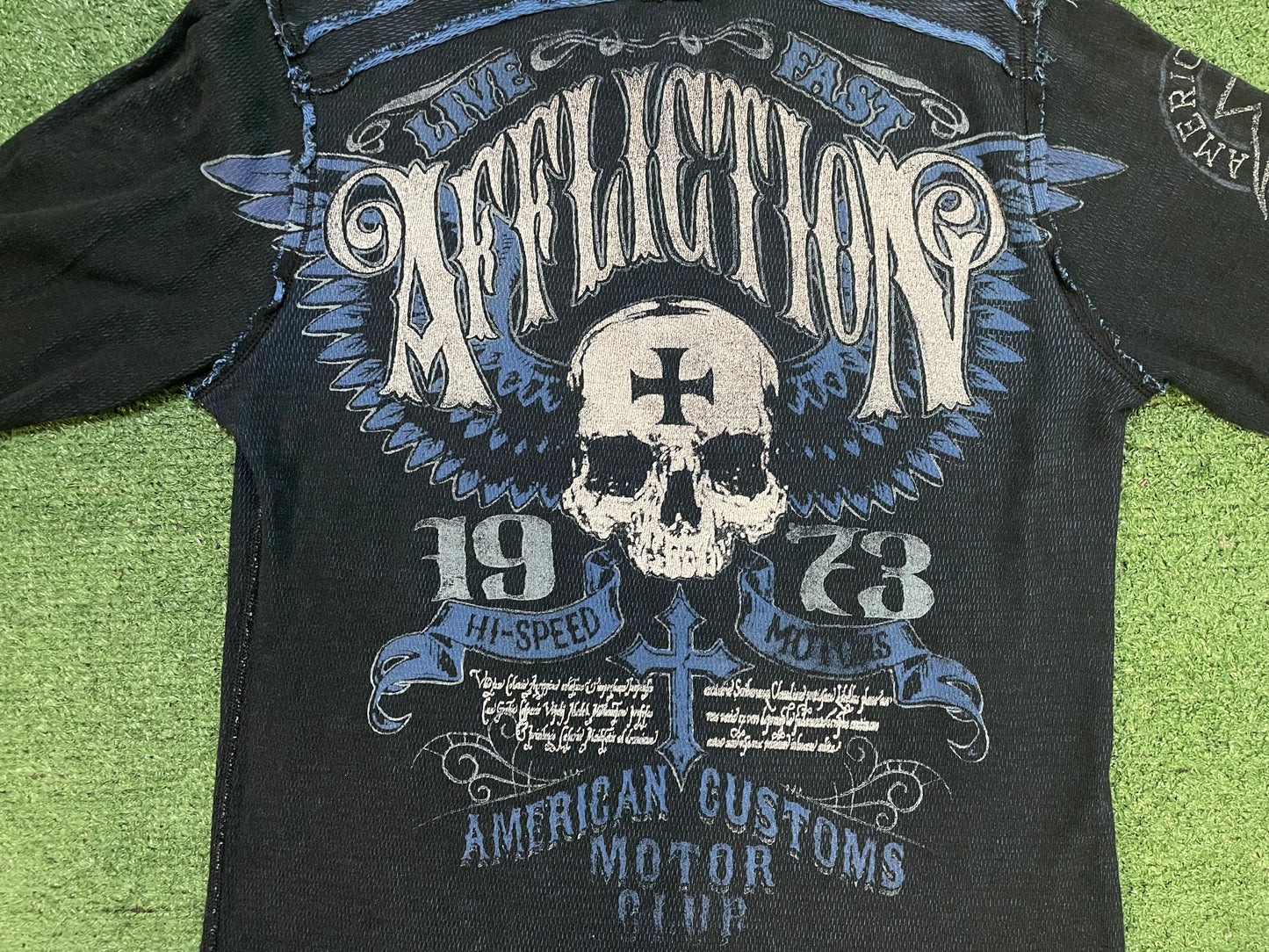 Vintage Affliction black and blue longsleeve