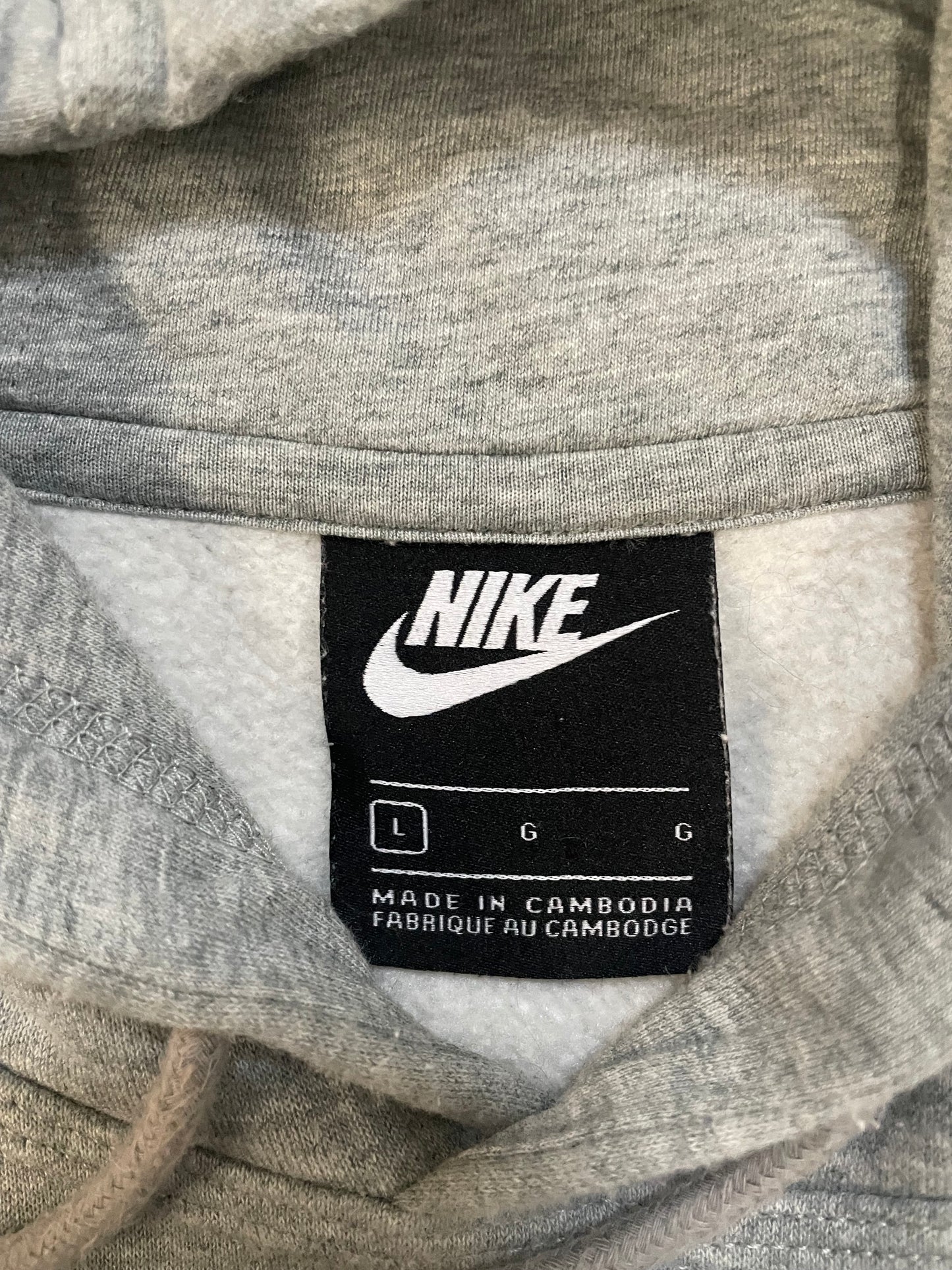Nike solo swoosh grey hoodie