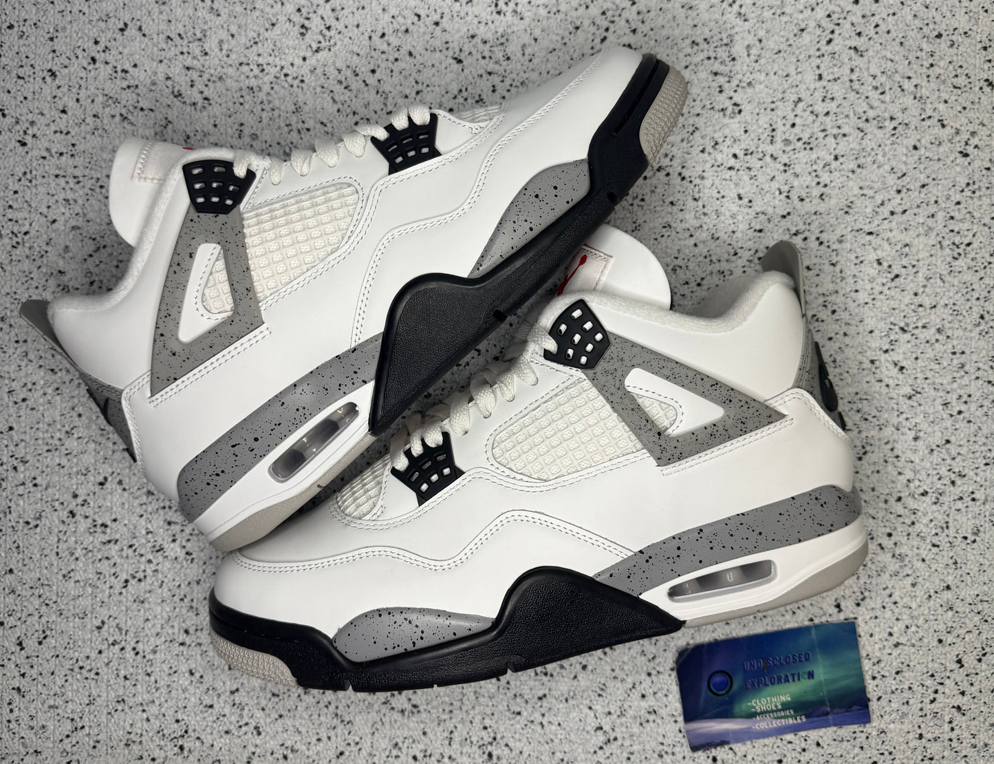 Jordan 4 White Cement 9 Men/10.5 Women “Preowned”
