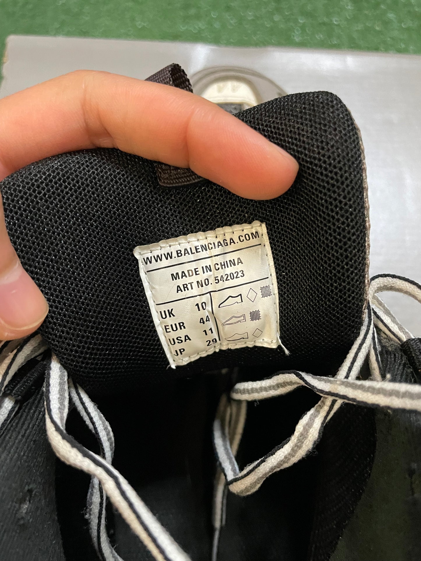 Balenciaga track sneaker grey and white size 11men/12.5women(EU 44)