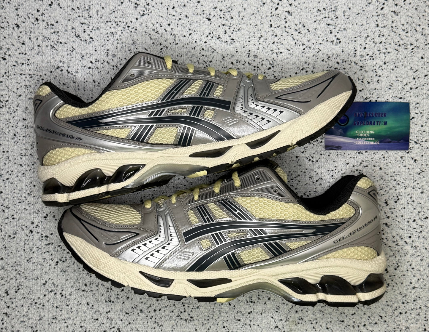 Asics Gel Kayano 14 Oyster White 12 Men/13.5 Women “Preowned”