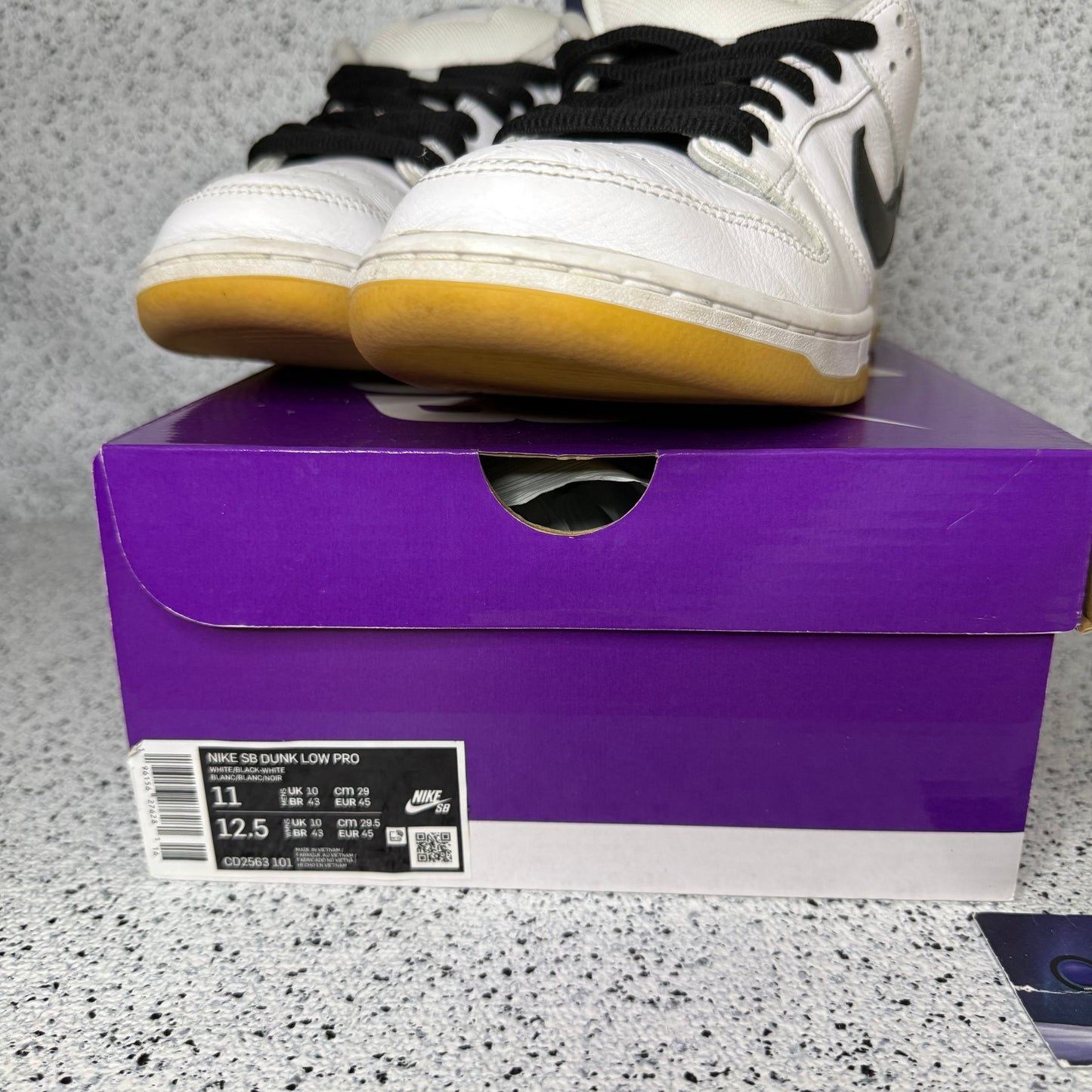 Nike Dunk SB White Gum 11 Men/12.5 Women “Preowned”