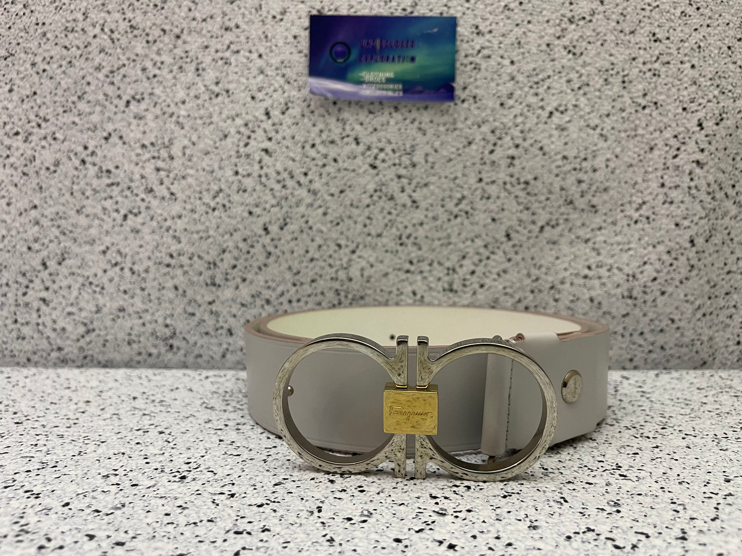 Ferragamo White Belt