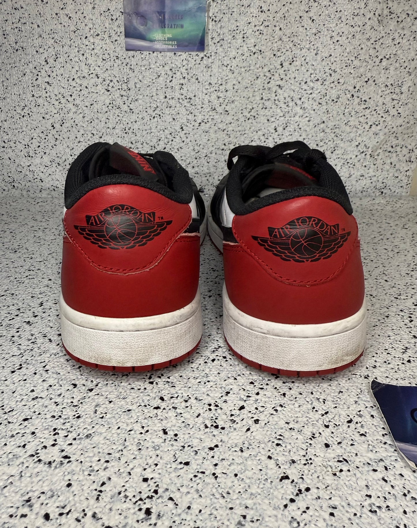 Jordan 1 Low Black Toe 10 Men/11.5 Women “Preowned”