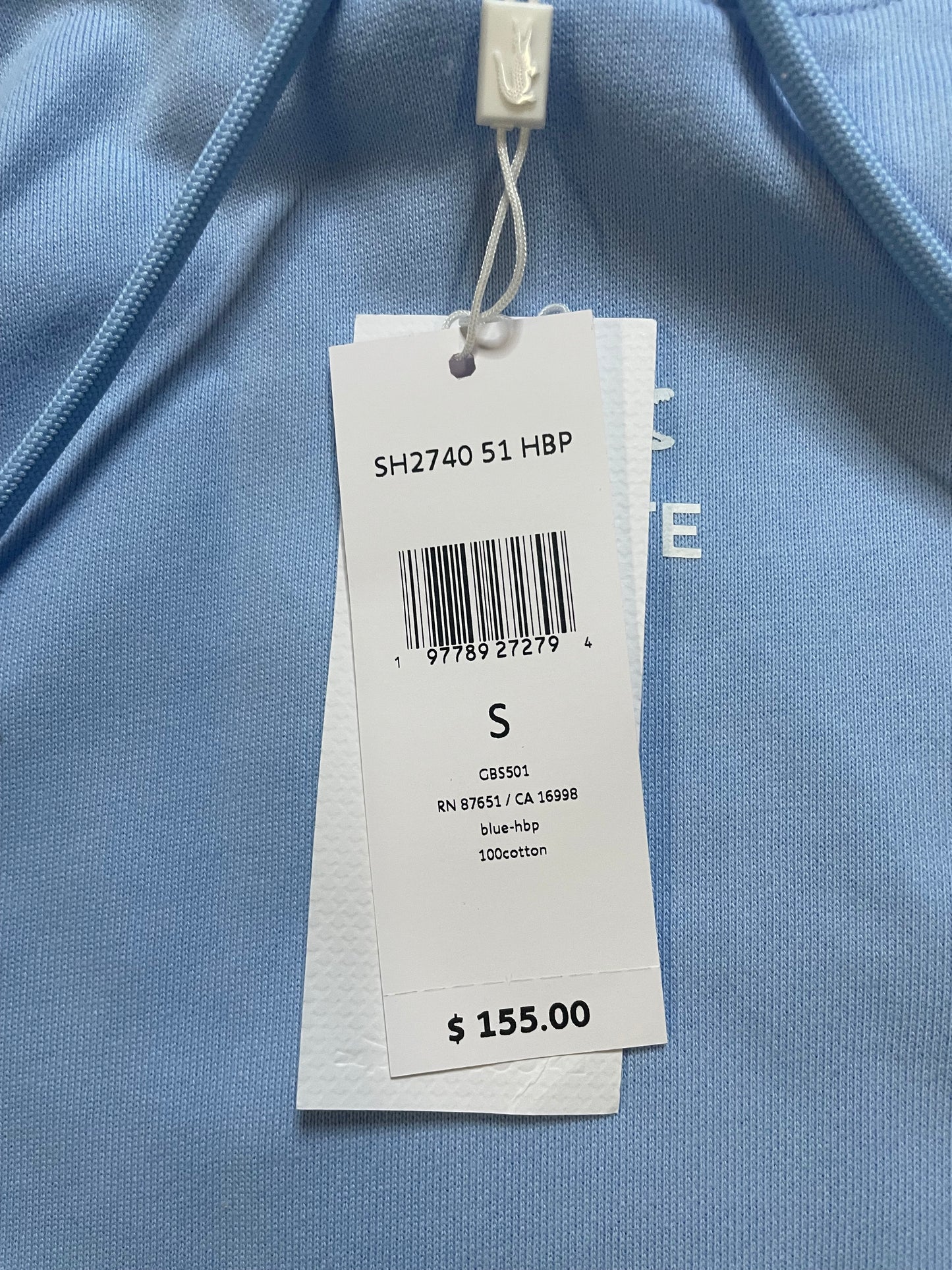 Lacoste Paris light blue hoodie