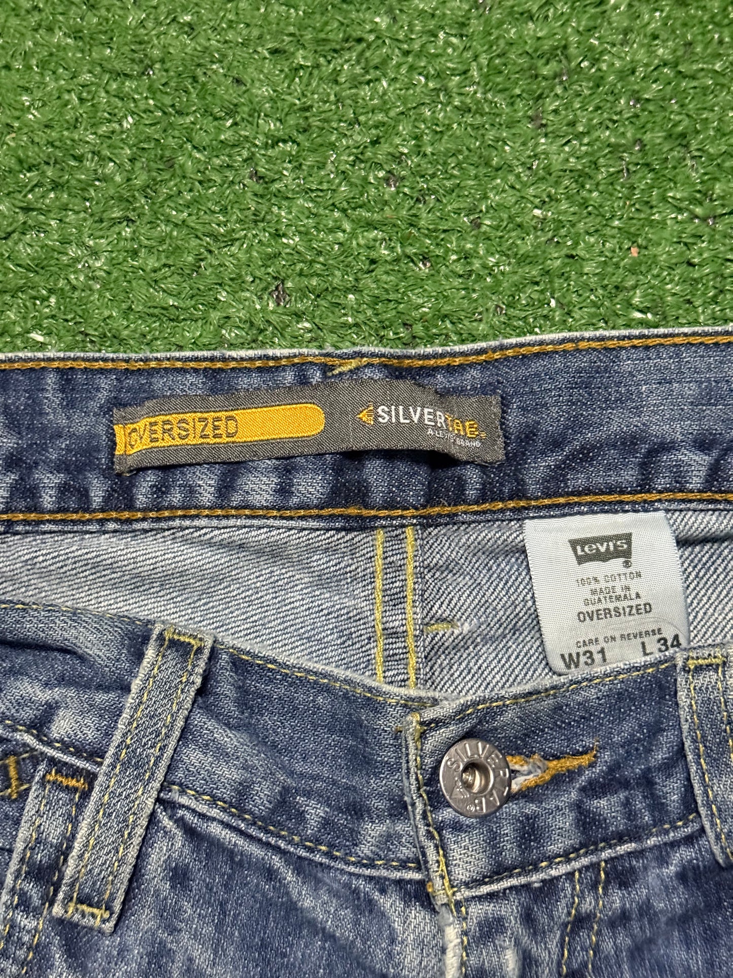 Vintage Levis Oversized Silver Tab Jeans