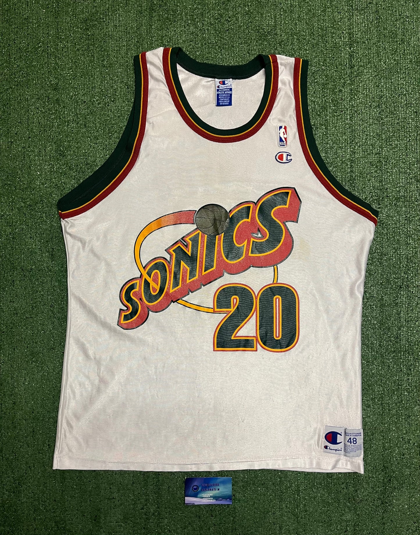 Vintage Seattle sonics Gary Payton champion jersey